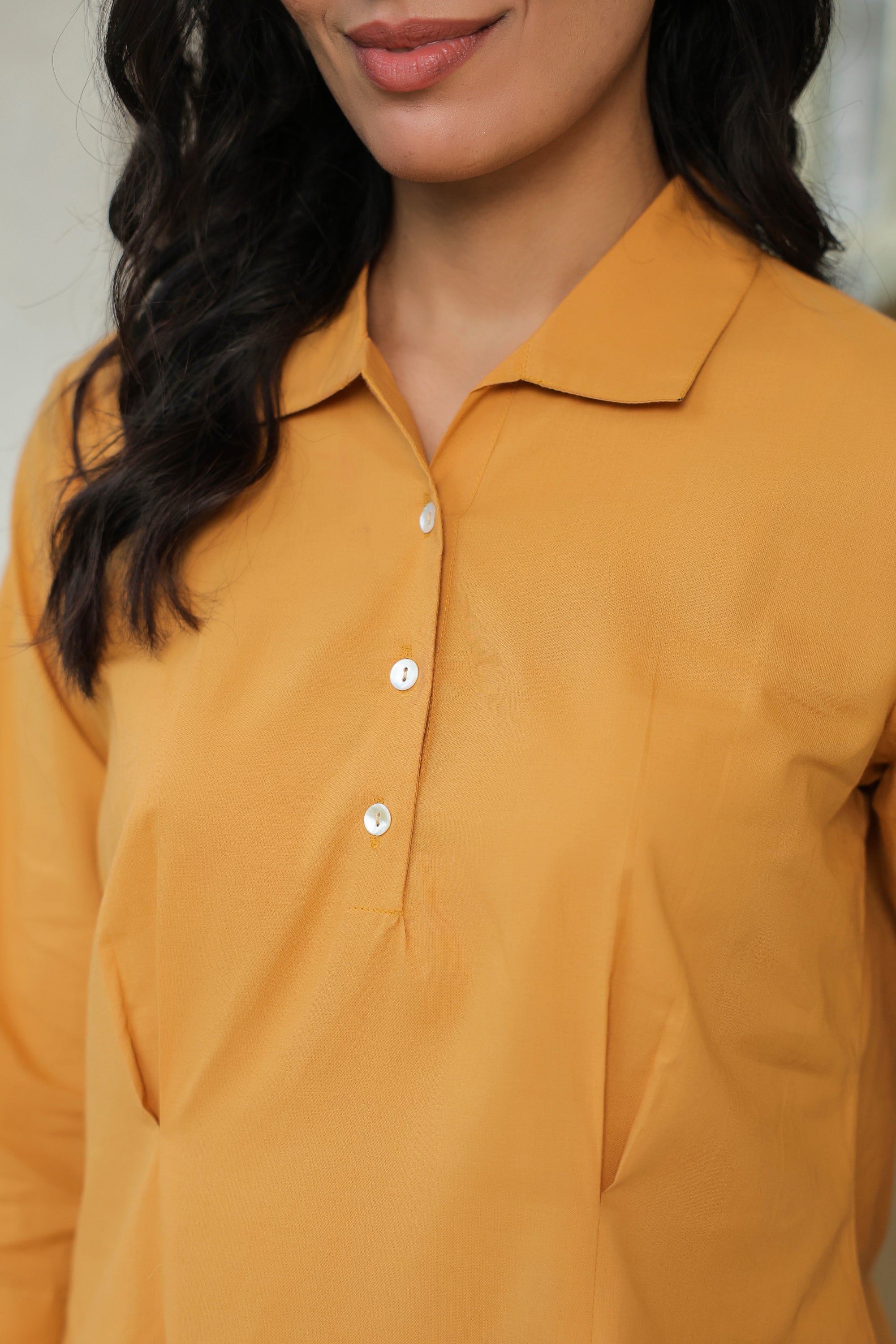 Golden Dusk Cotton Co-ord Set