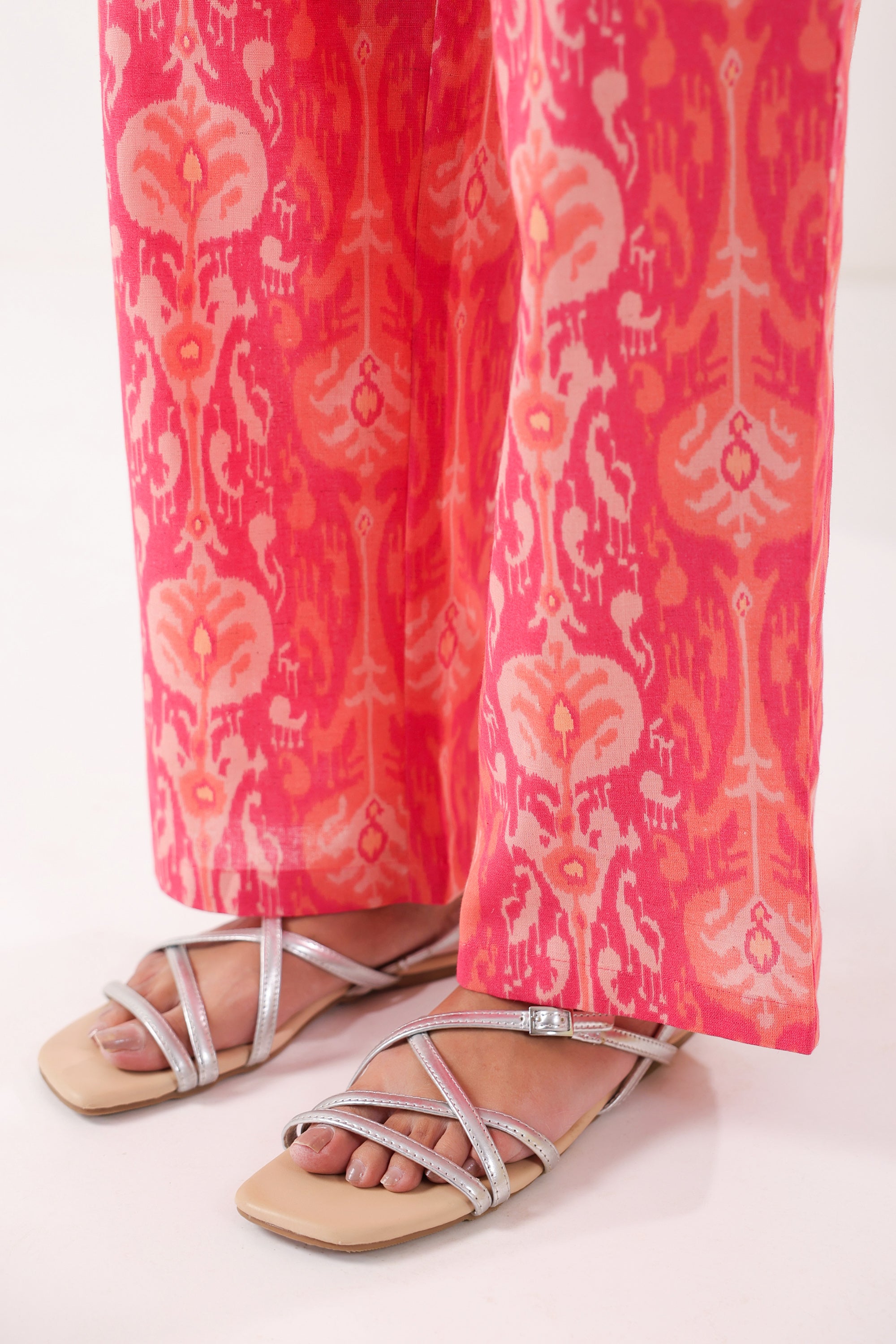 Ornate Bloom Pink Cotton Flex Co-ord Set