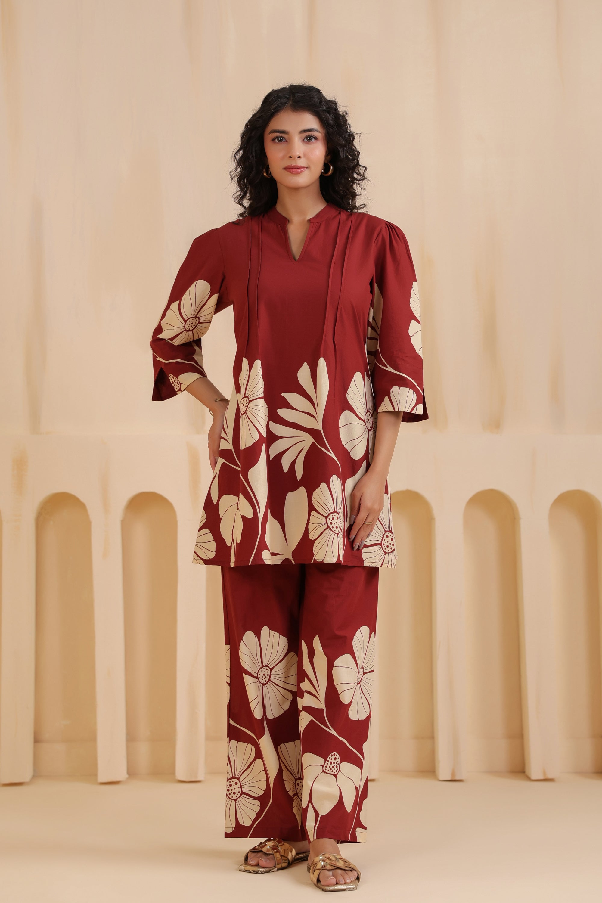 Bloom Floral Printed Cotton Co-ord Set