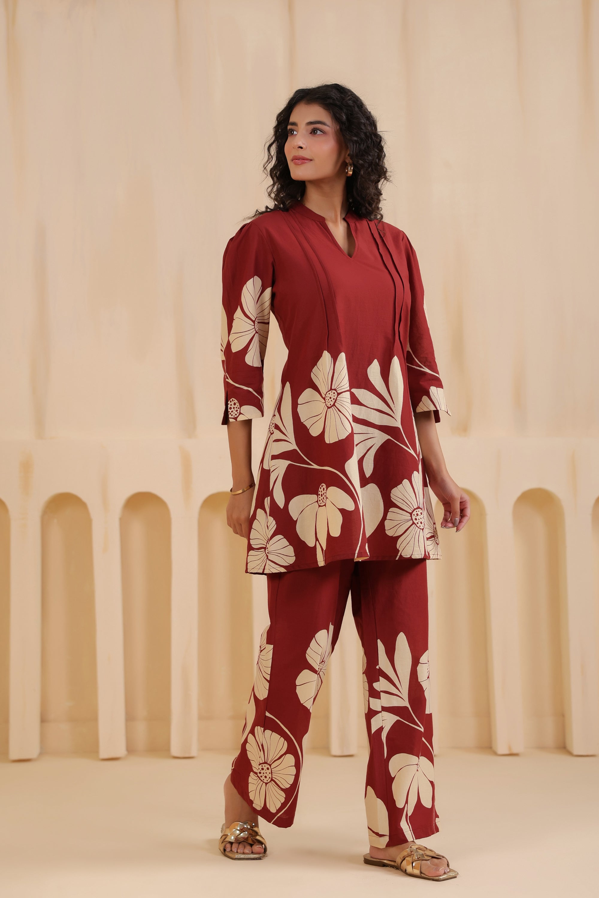 Bloom Floral Printed Cotton Co-ord Set