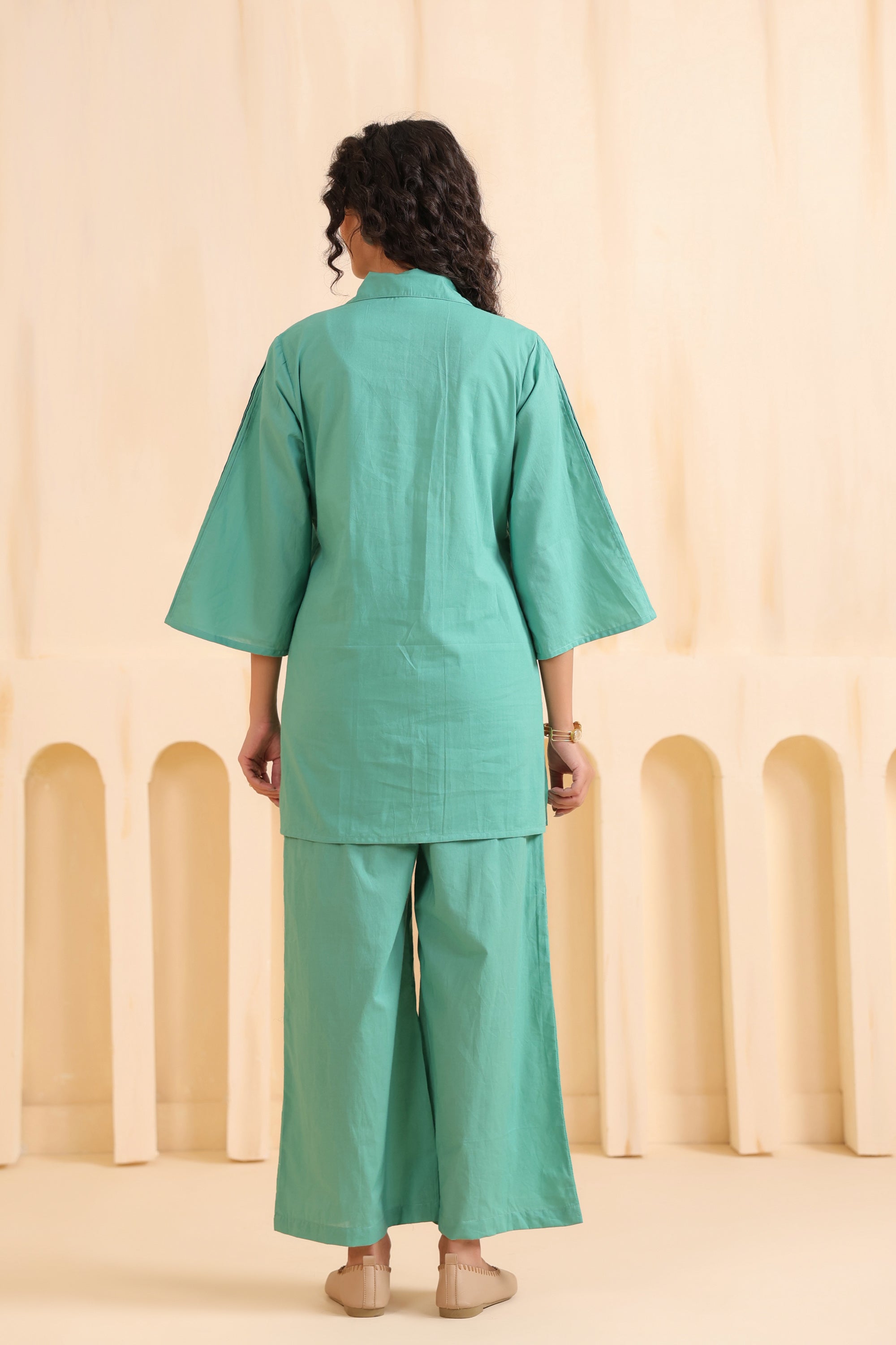 Seafoam Ease Cotton Co-ord Set