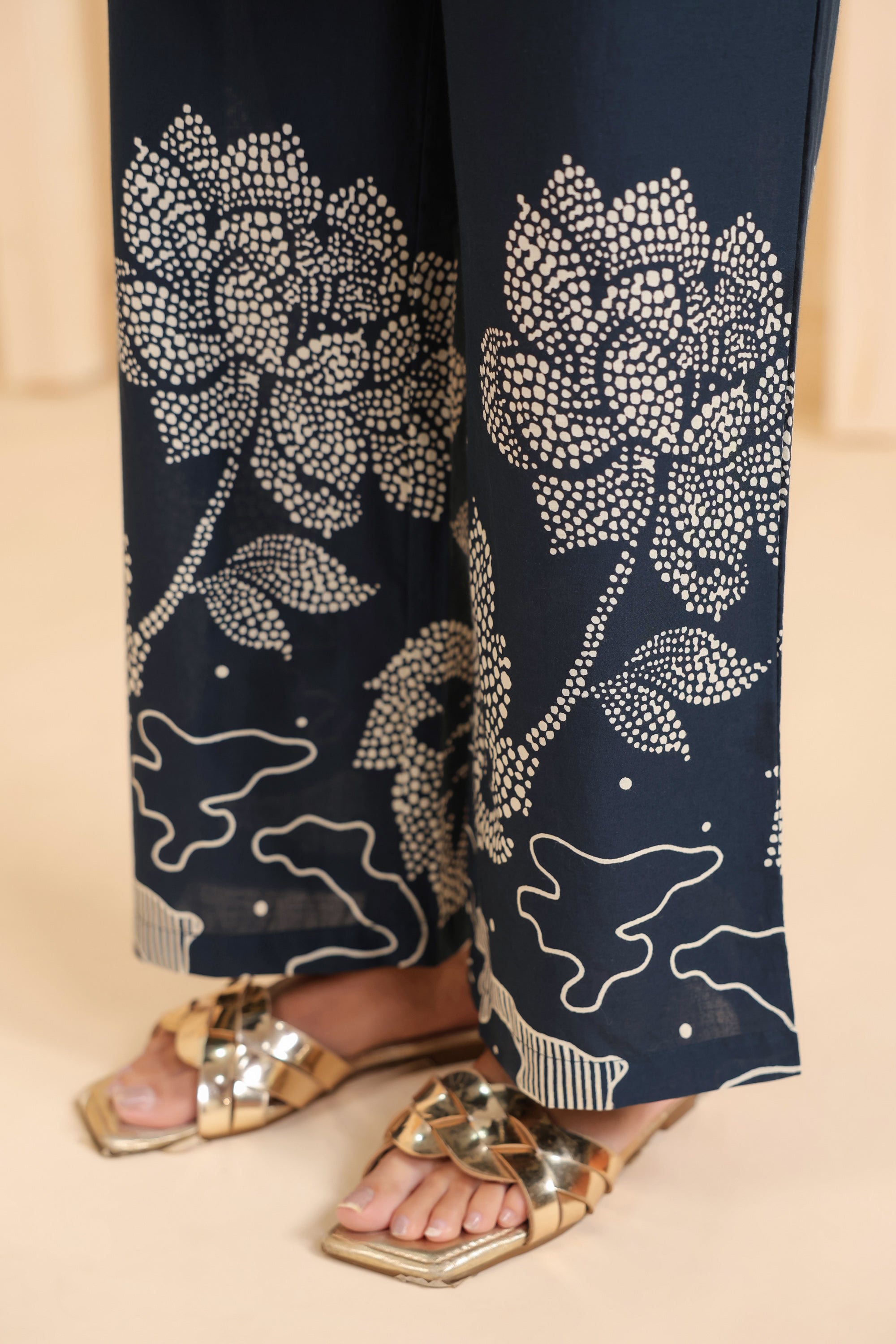 Indigo Bloom Printed Cotton Co-ord Set