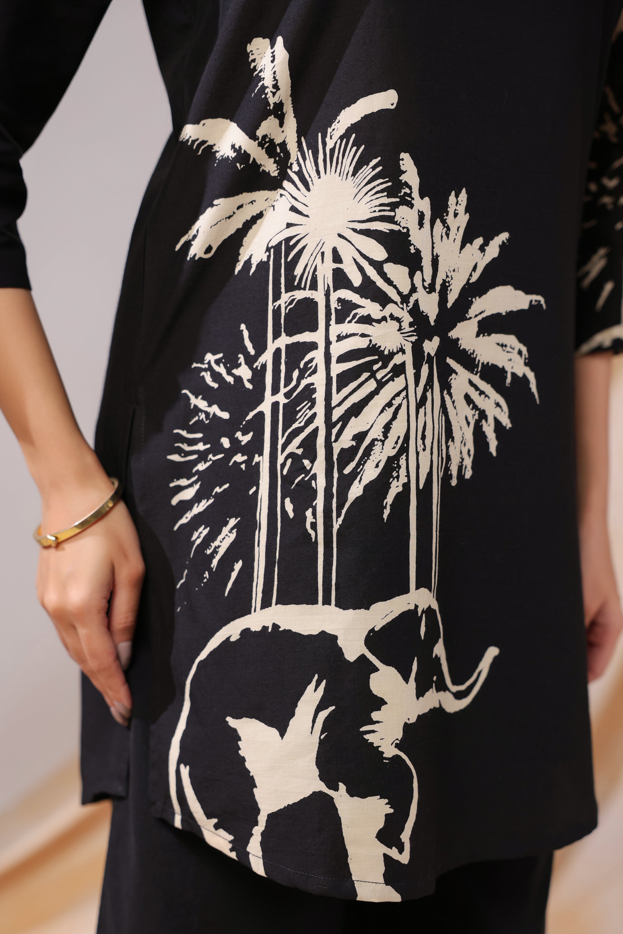 Midnight Safari Cotton Co-ord Set