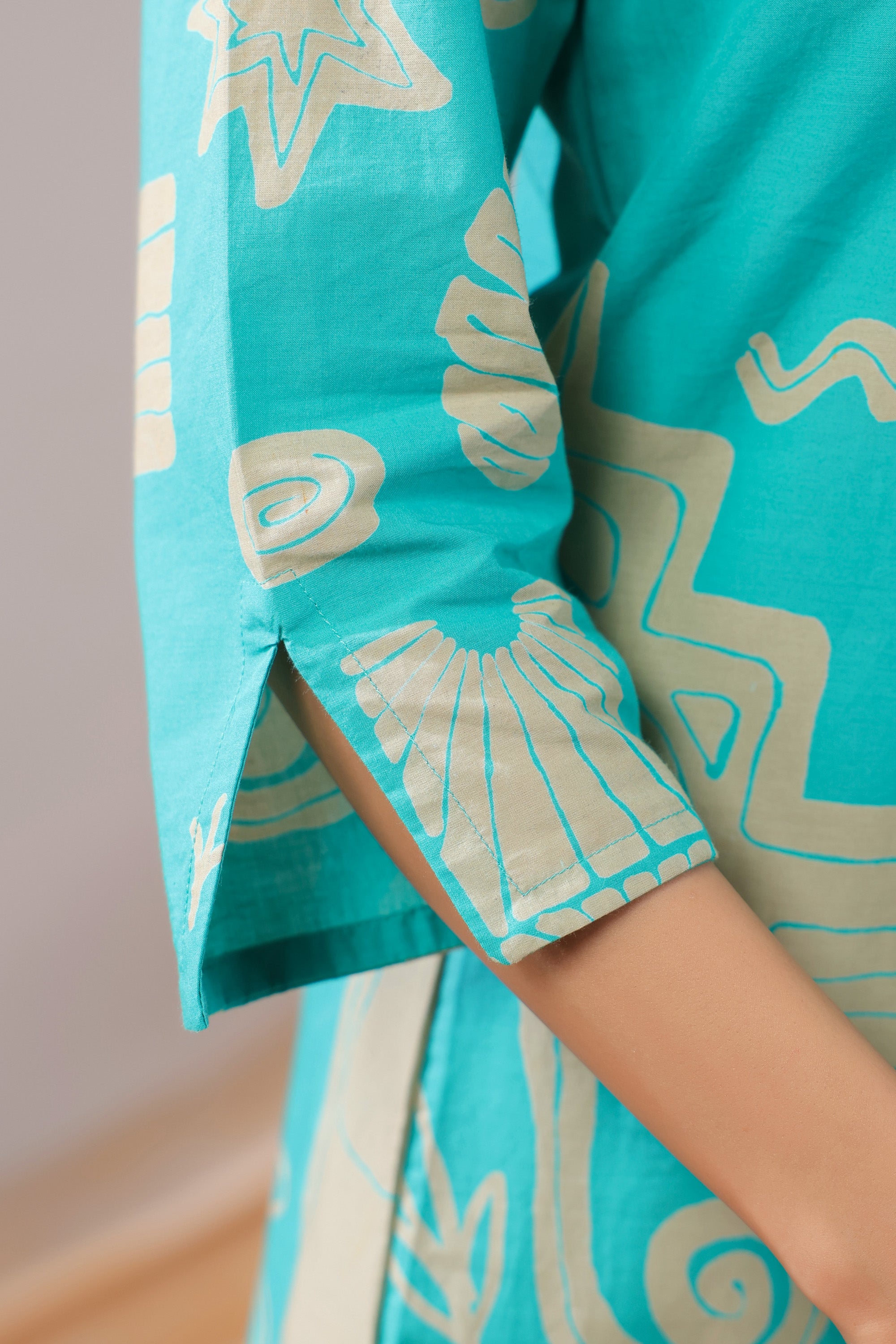 Aqua Rhythm Cotton Co-ord Set