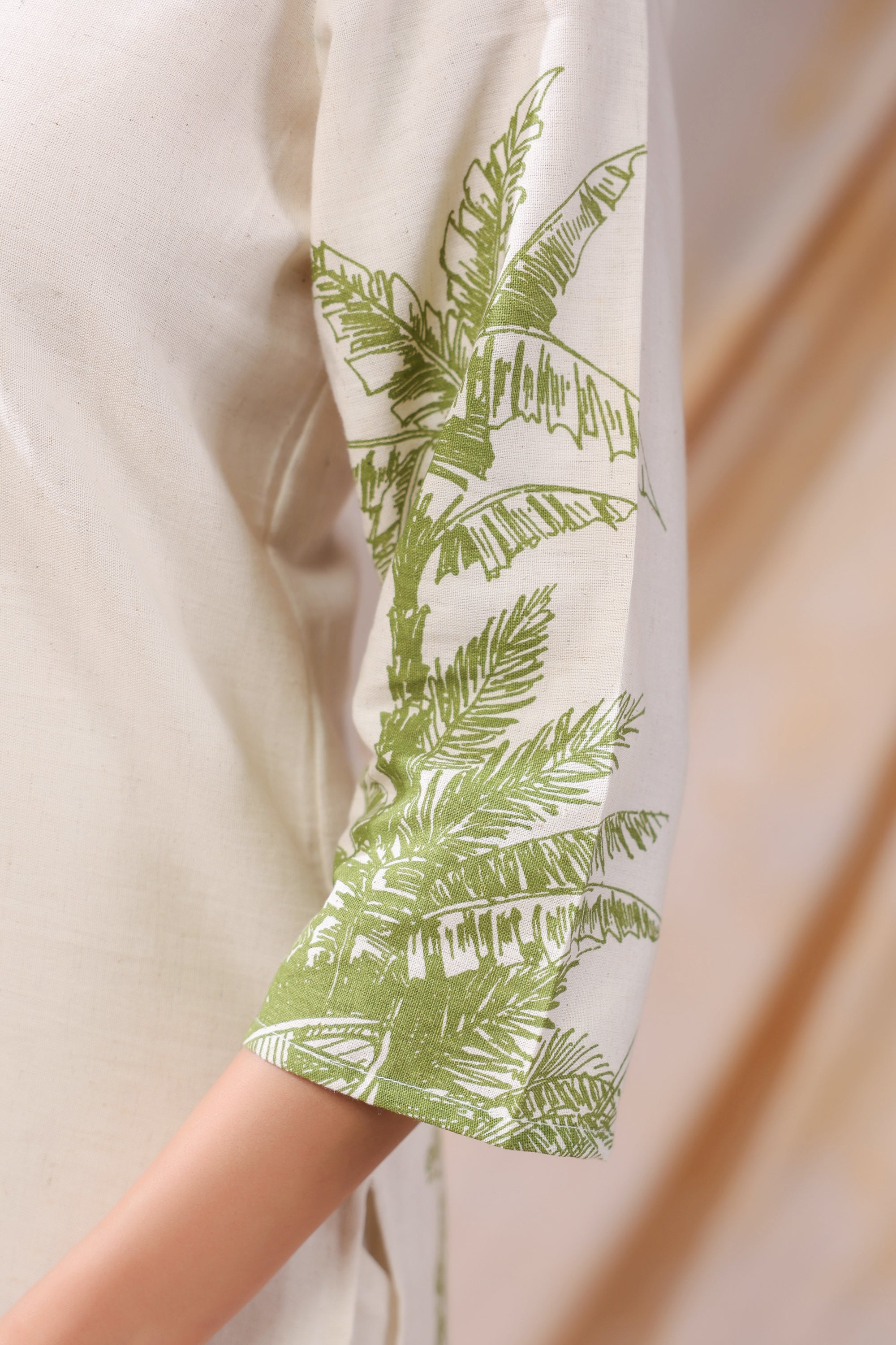 Palm Shore Printed Cotton Flex Co-ord Set