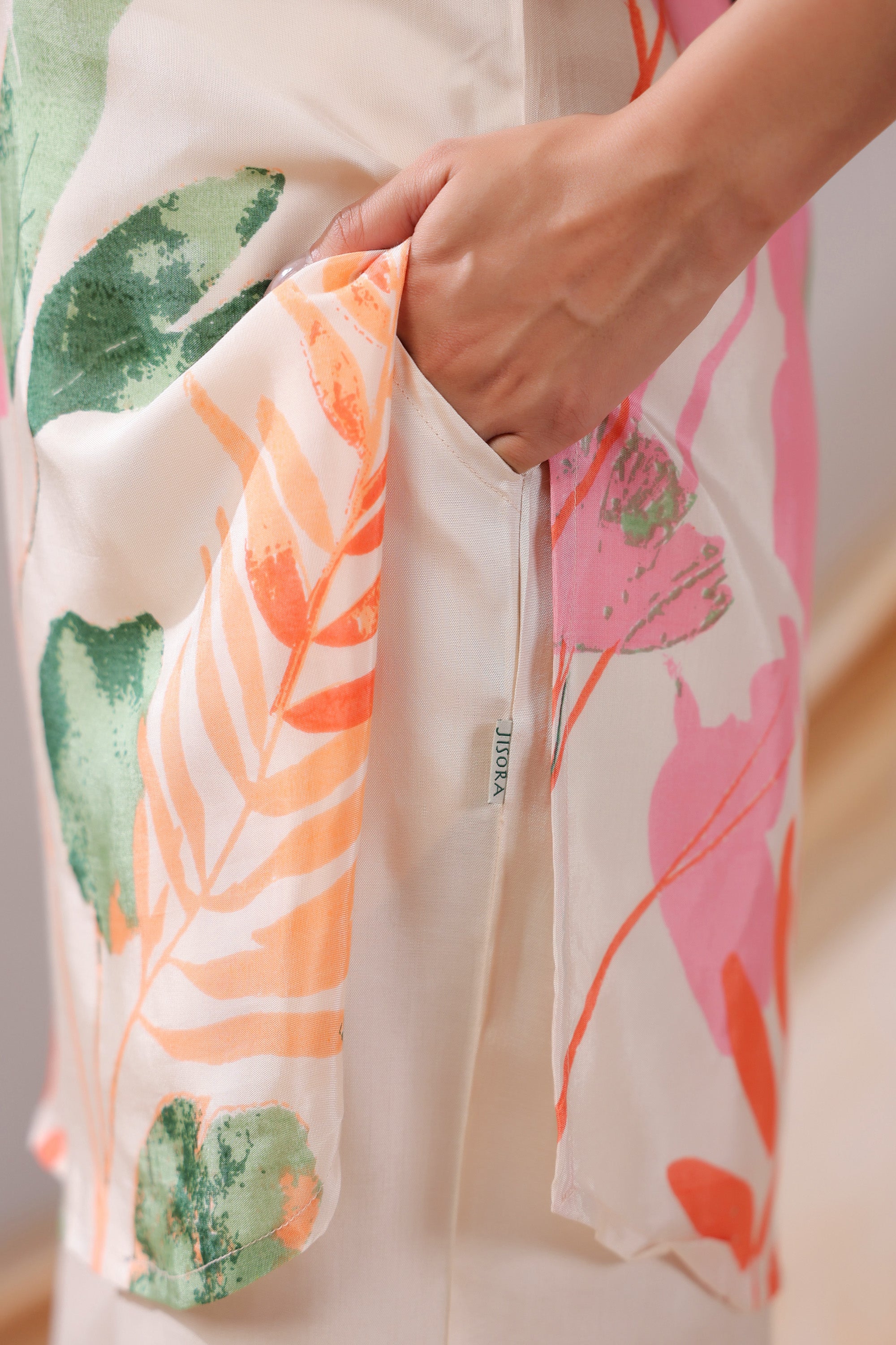 Pastel Garden Russian Silk Co-ord Set