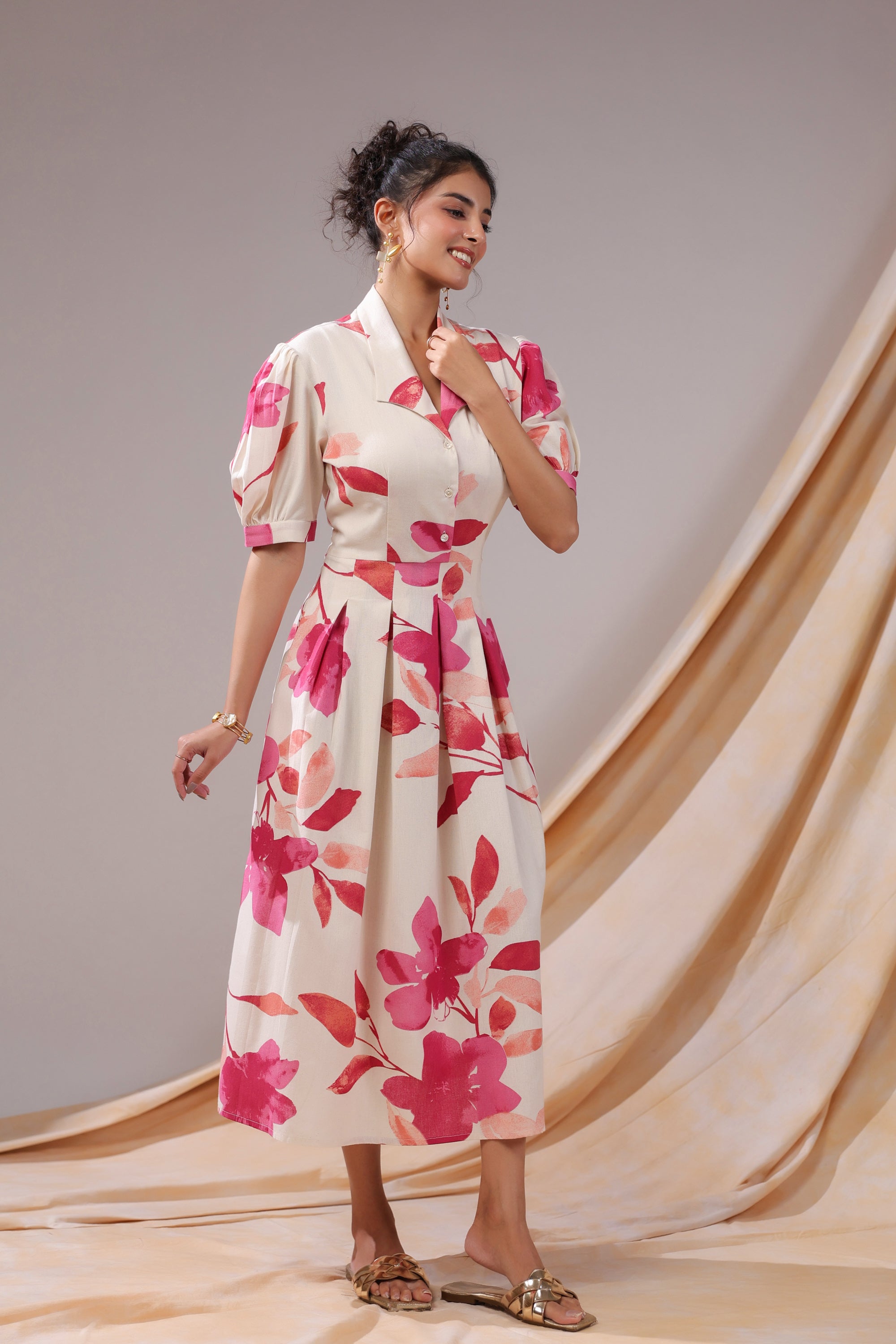 Rosewood Garden Cotton Flex Dress