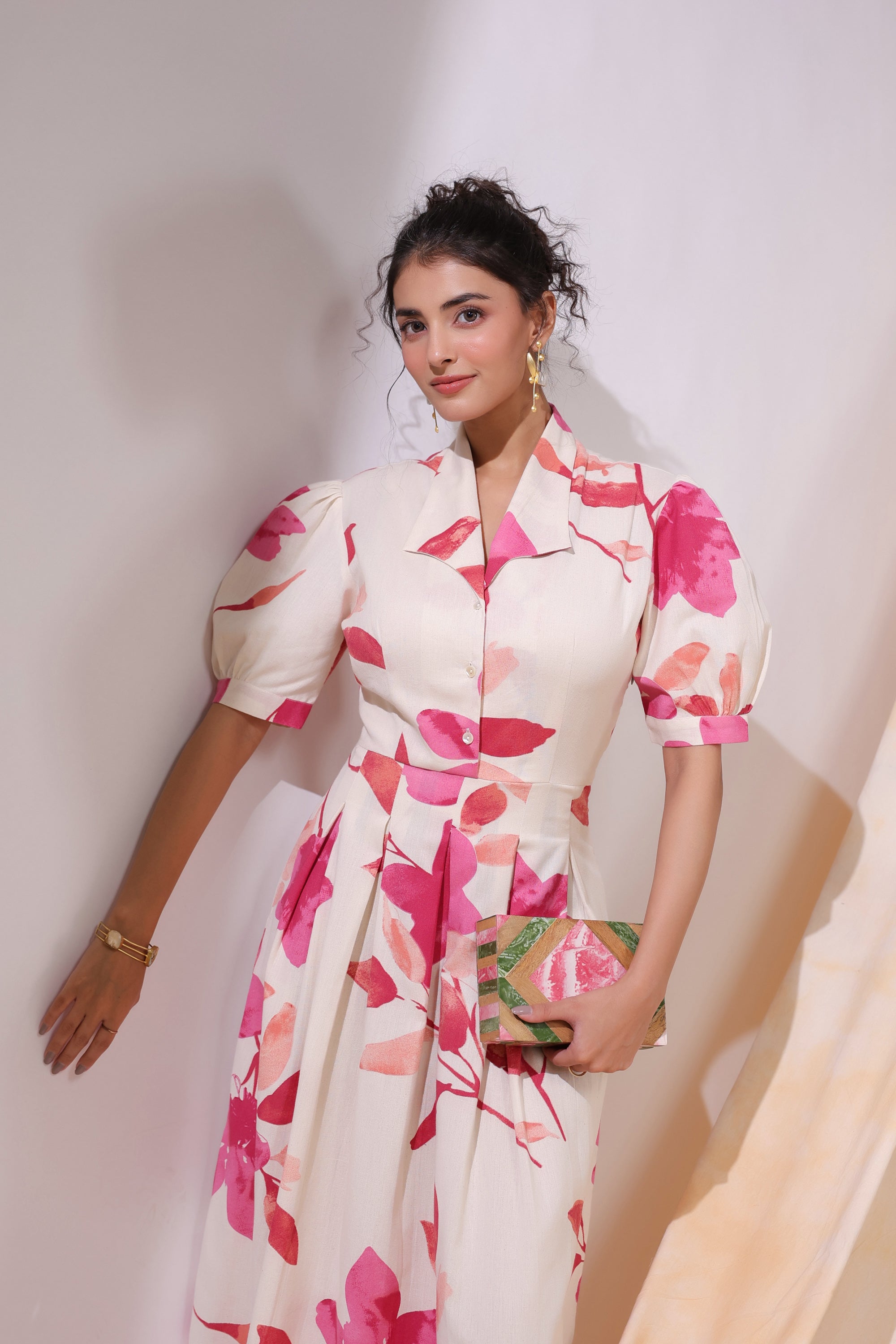 Rosewood Garden Cotton Flex Dress