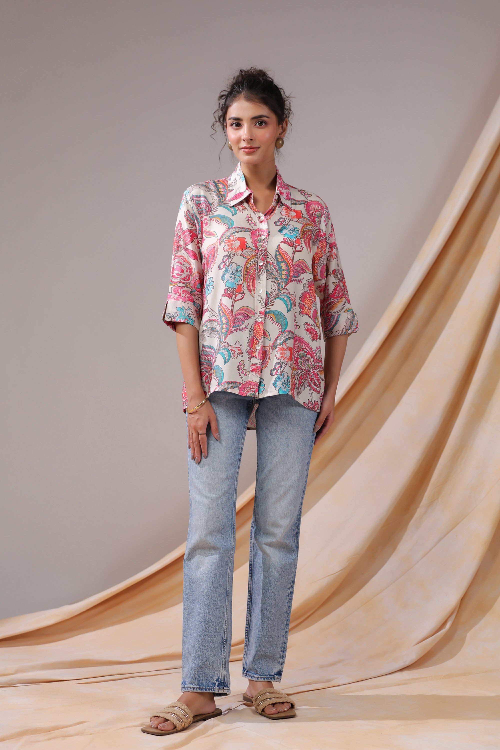 Paisley Reverie Muslin Silk Shirt