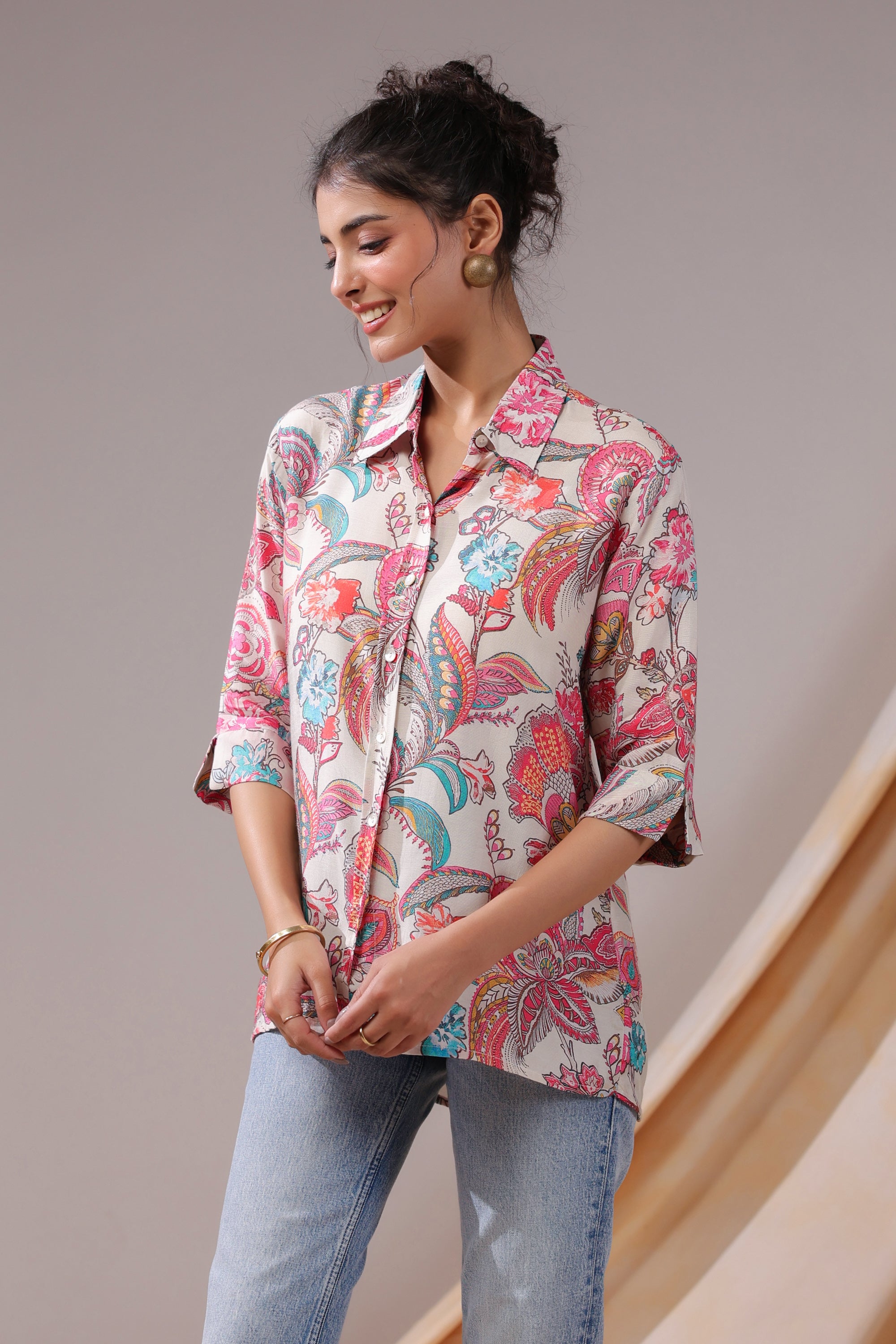 Paisley Reverie Muslin Silk Shirt
