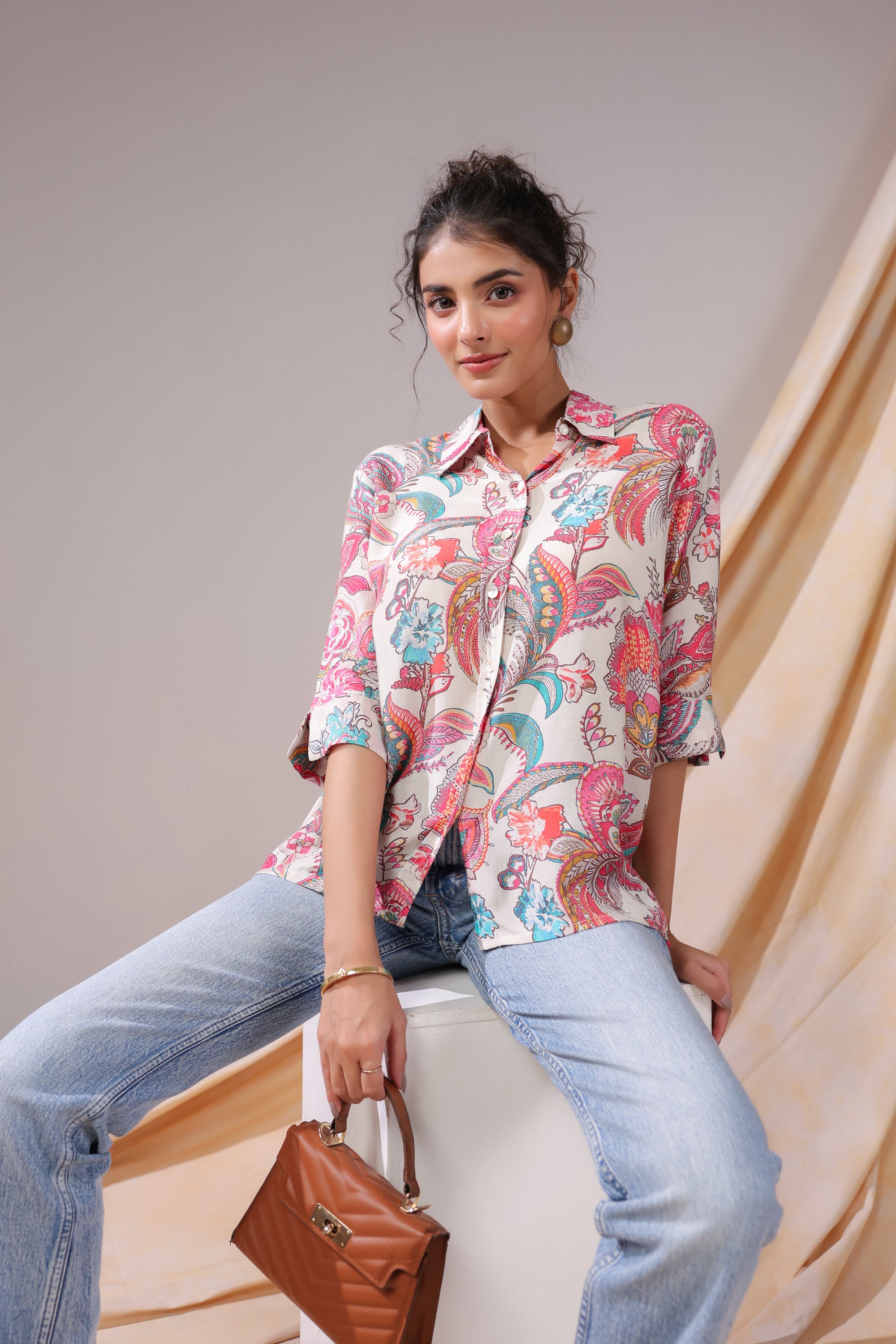 Paisley Reverie Muslin Silk Shirt