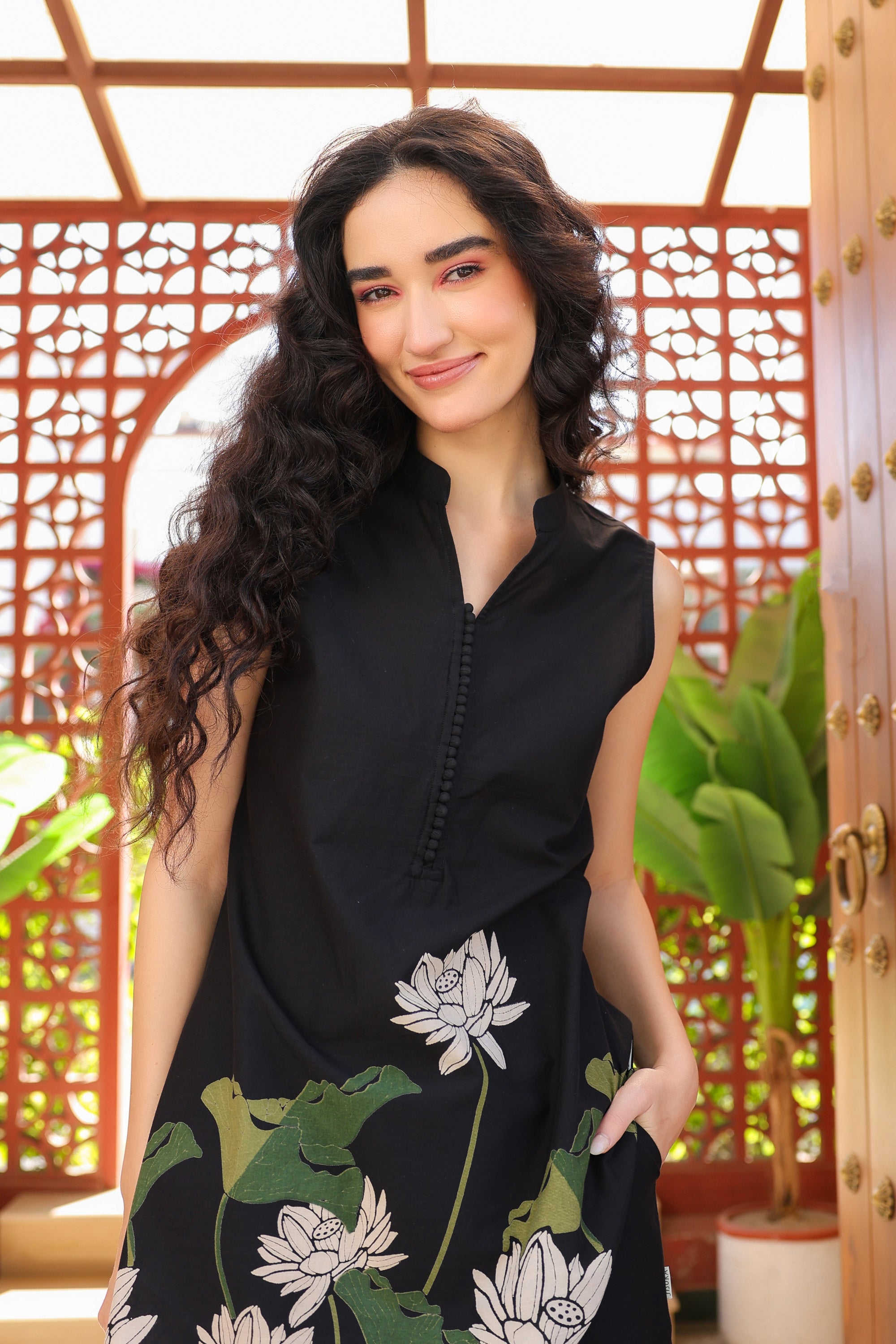 Inky Blossom Cotton Co-ord Set