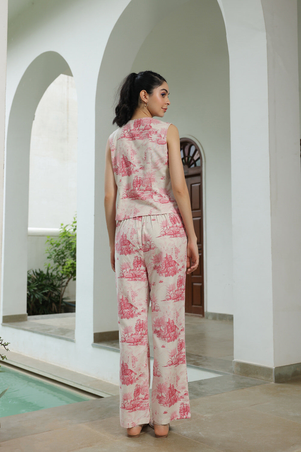 Rosy Retreat Cotton Flex Co ord Set