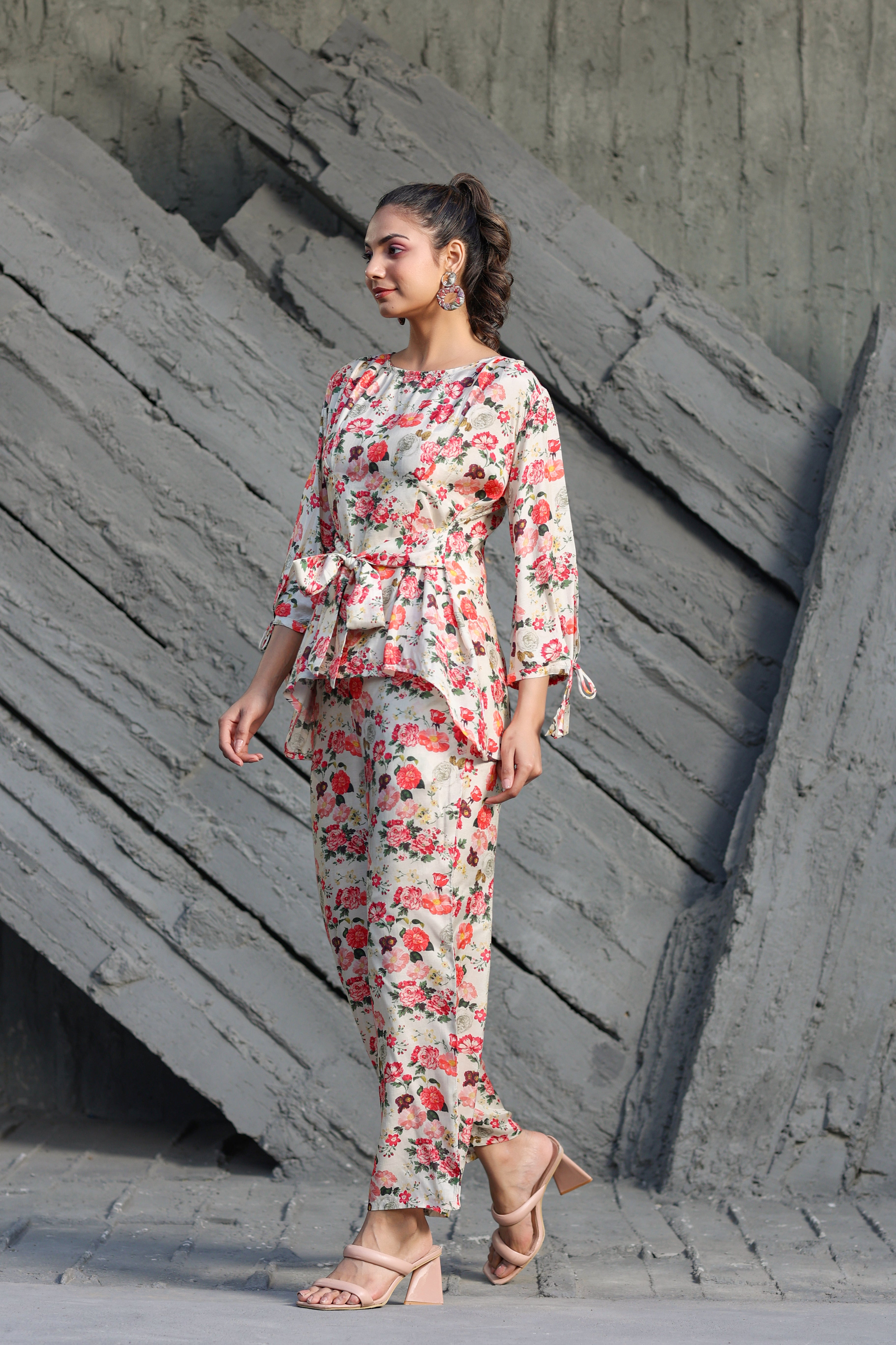 Gul baag on Muslin Silk Co-ord set