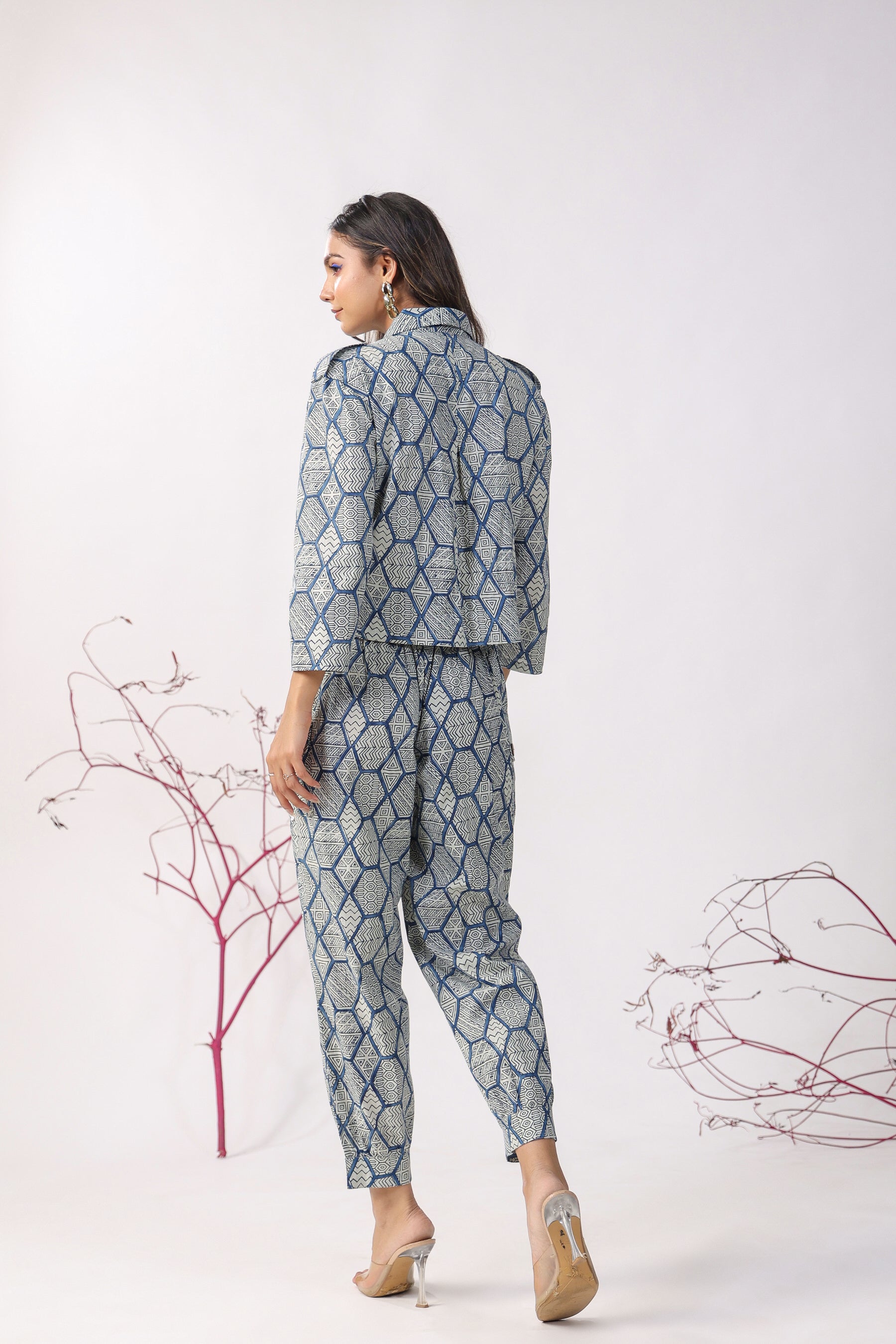 Geometrical Print on Cotton Co-ord Set