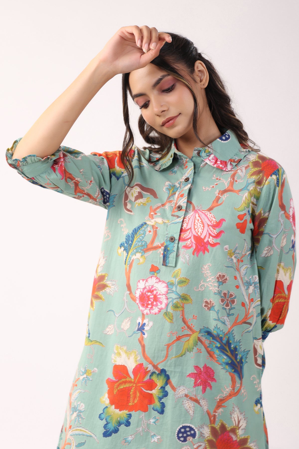 Modern Botanical Cotton Loungewear Set