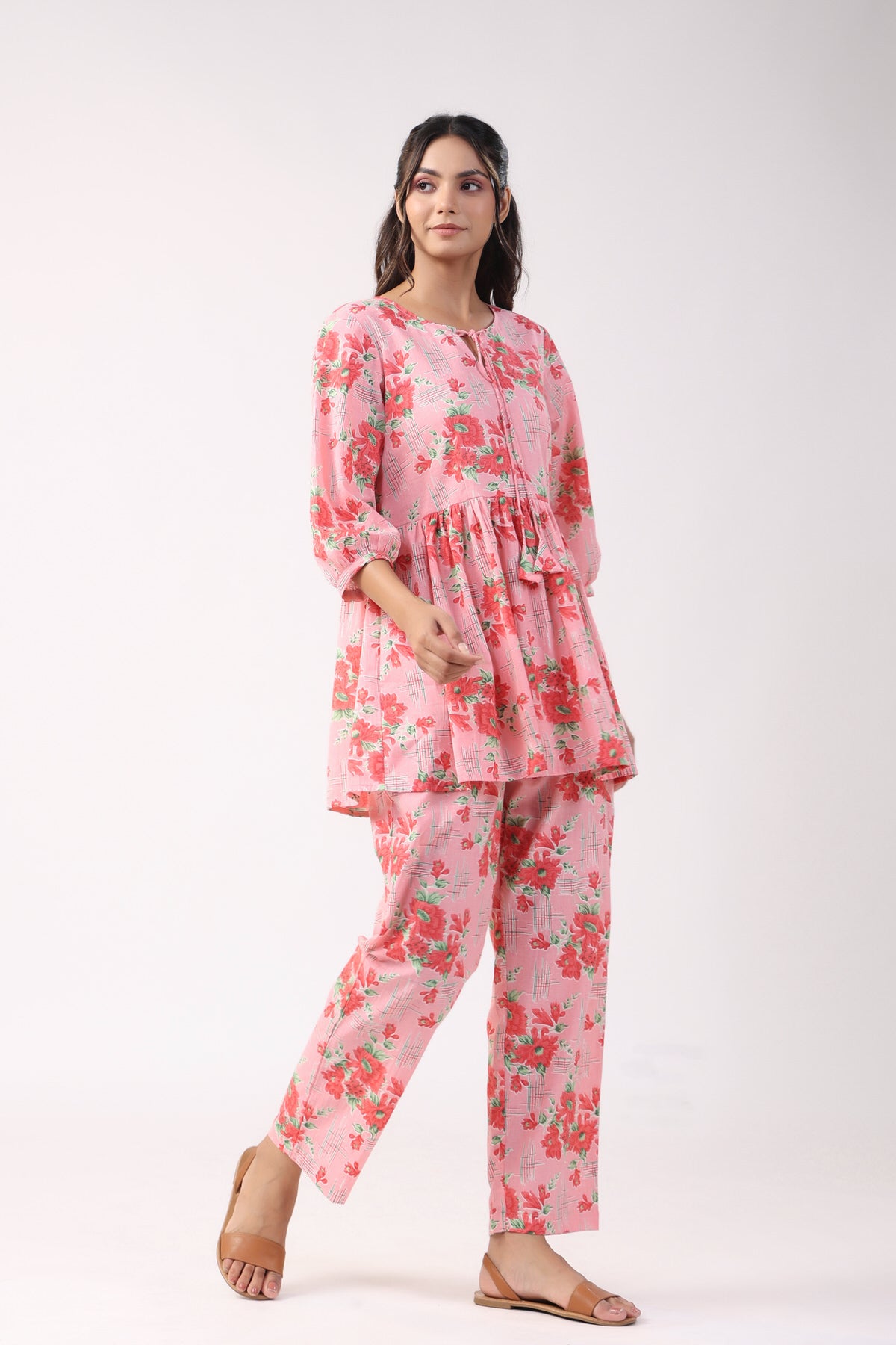 Garden Goddess Cotton Loungewear Top Set