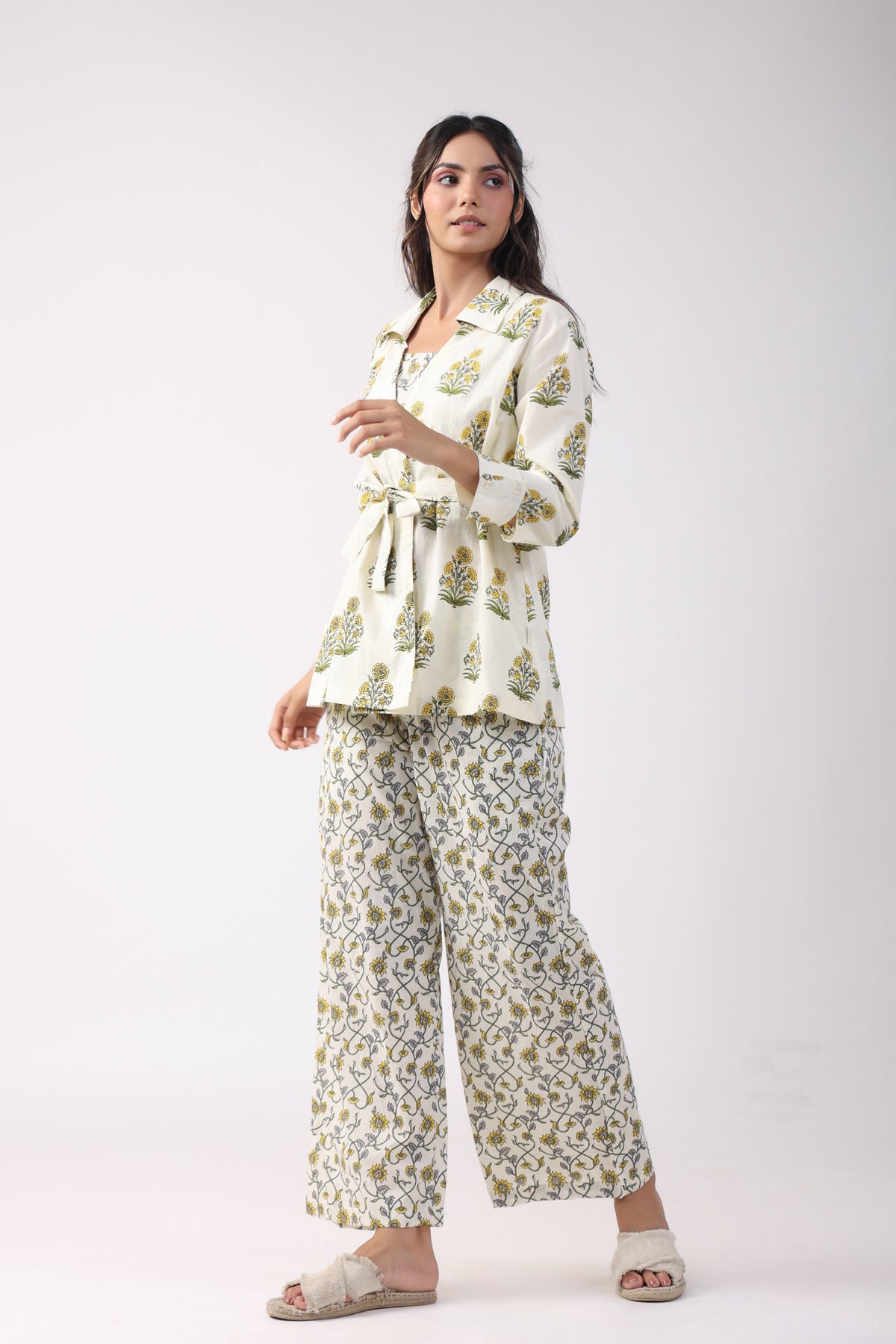 Sunflower Breeze Three Piece Cotton Set