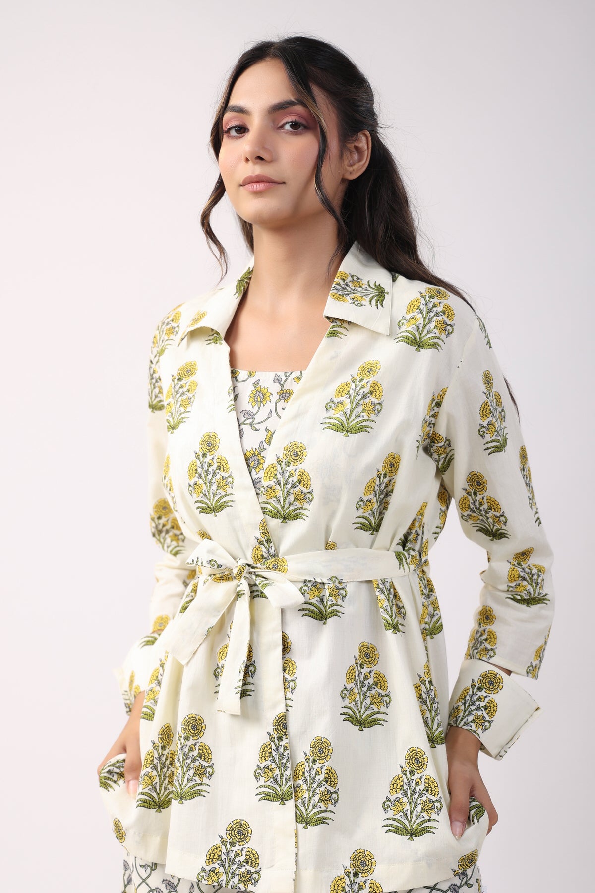 Sunflower Breeze Three Piece Cotton Set