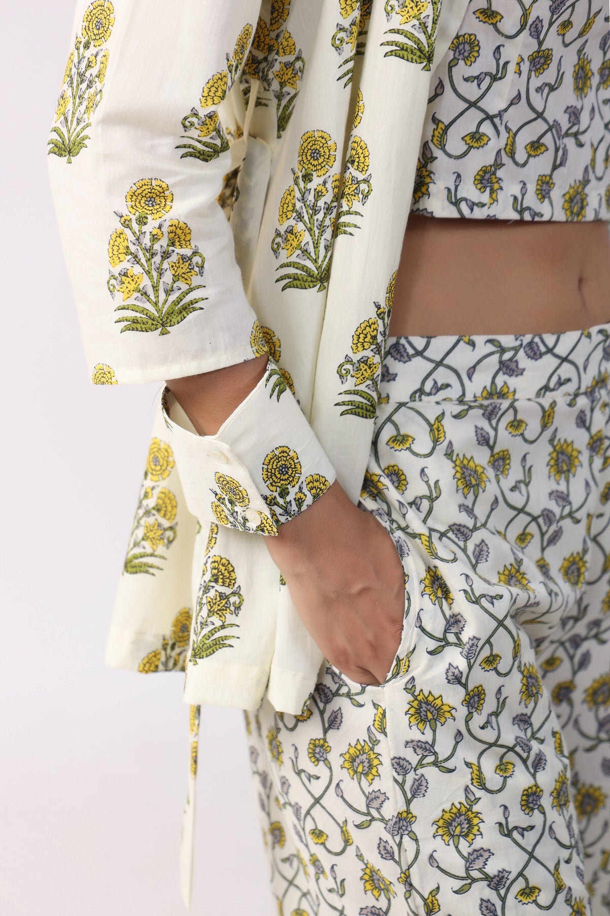 Sunflower Breeze Three Piece Cotton Set