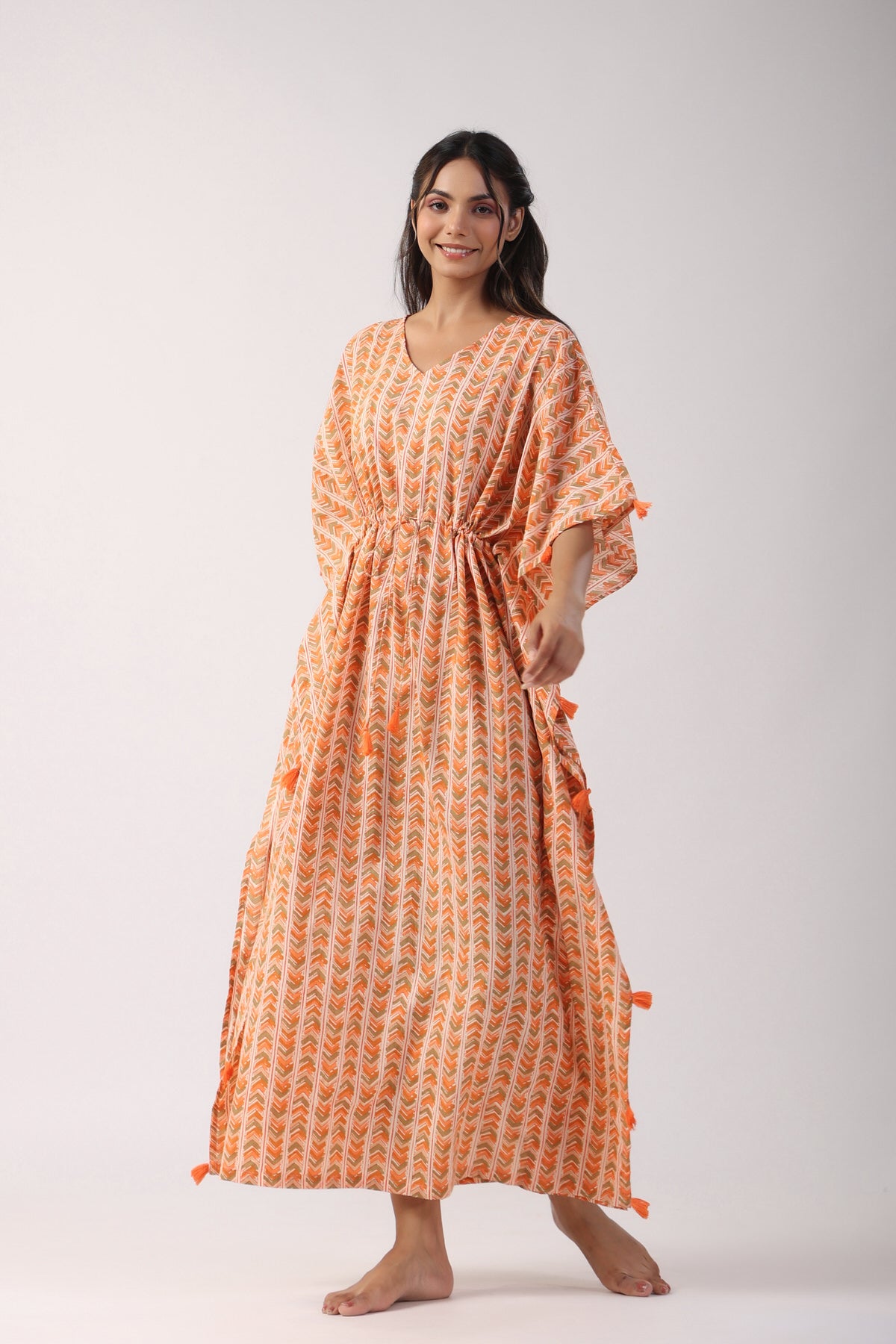 Tangerine Dream Cotton Kaftan