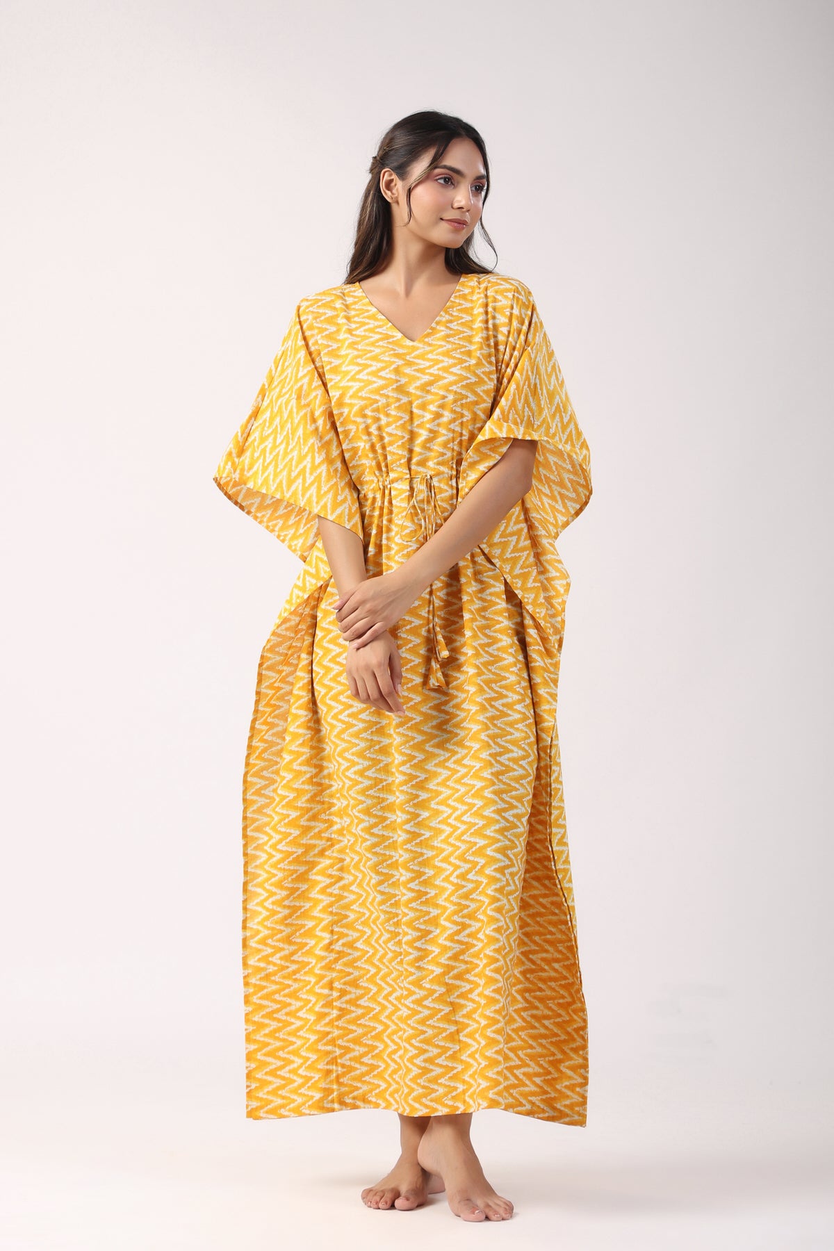 Bubble Bee Buzz Cotton Kaftan