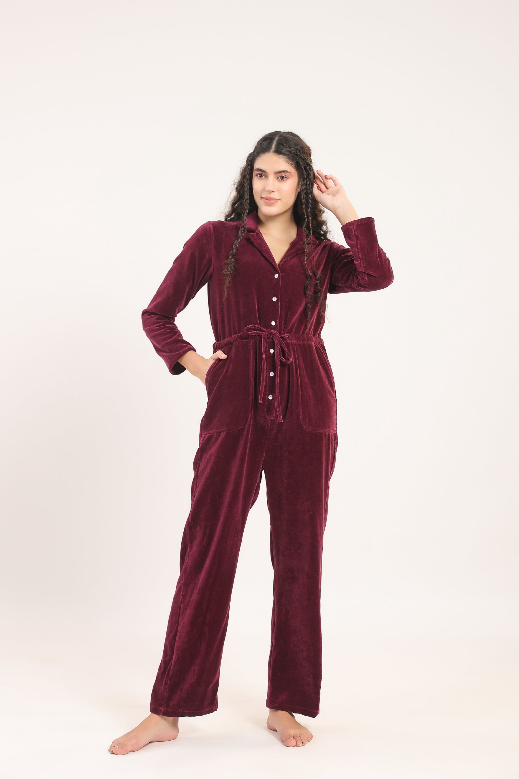 Rudolph Velvet Jumpsuit