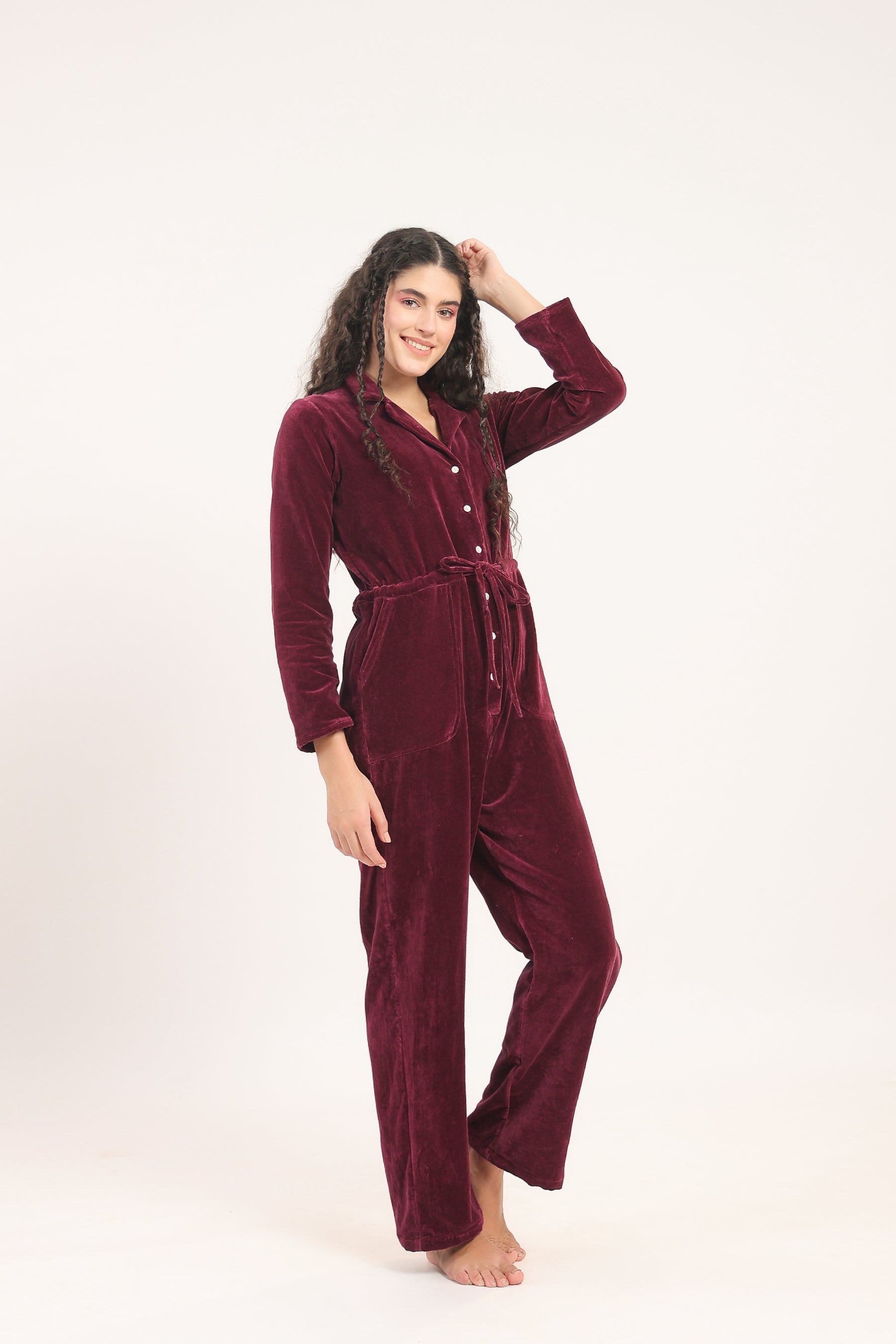 Rudolph Velvet Jumpsuit