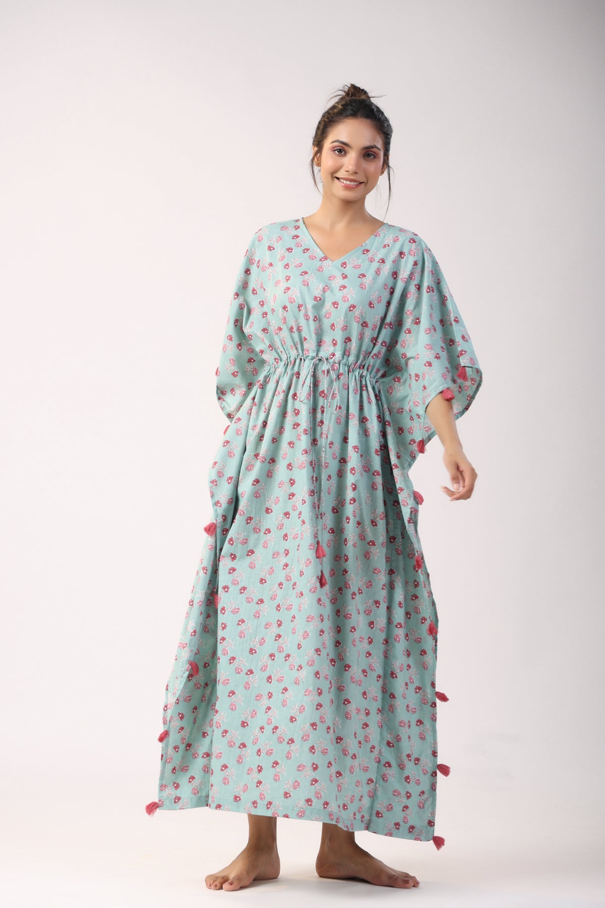 Nautical Nights Cotton Kaftan