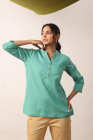 Acapulco Solid Cotton Top