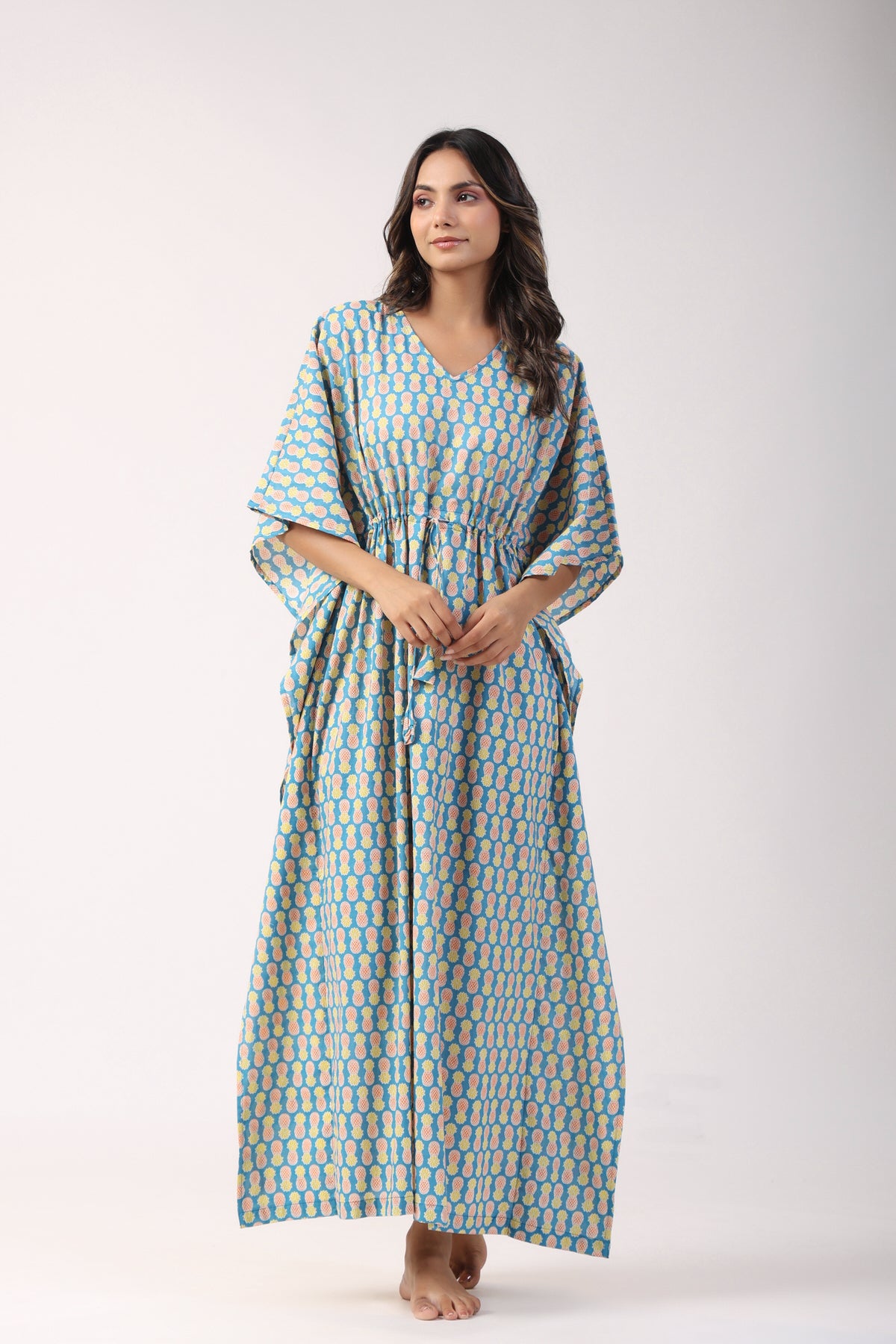 Pineapple Punch Cotton Kaftan