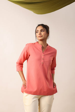 Sandstone Solid Cotton Top