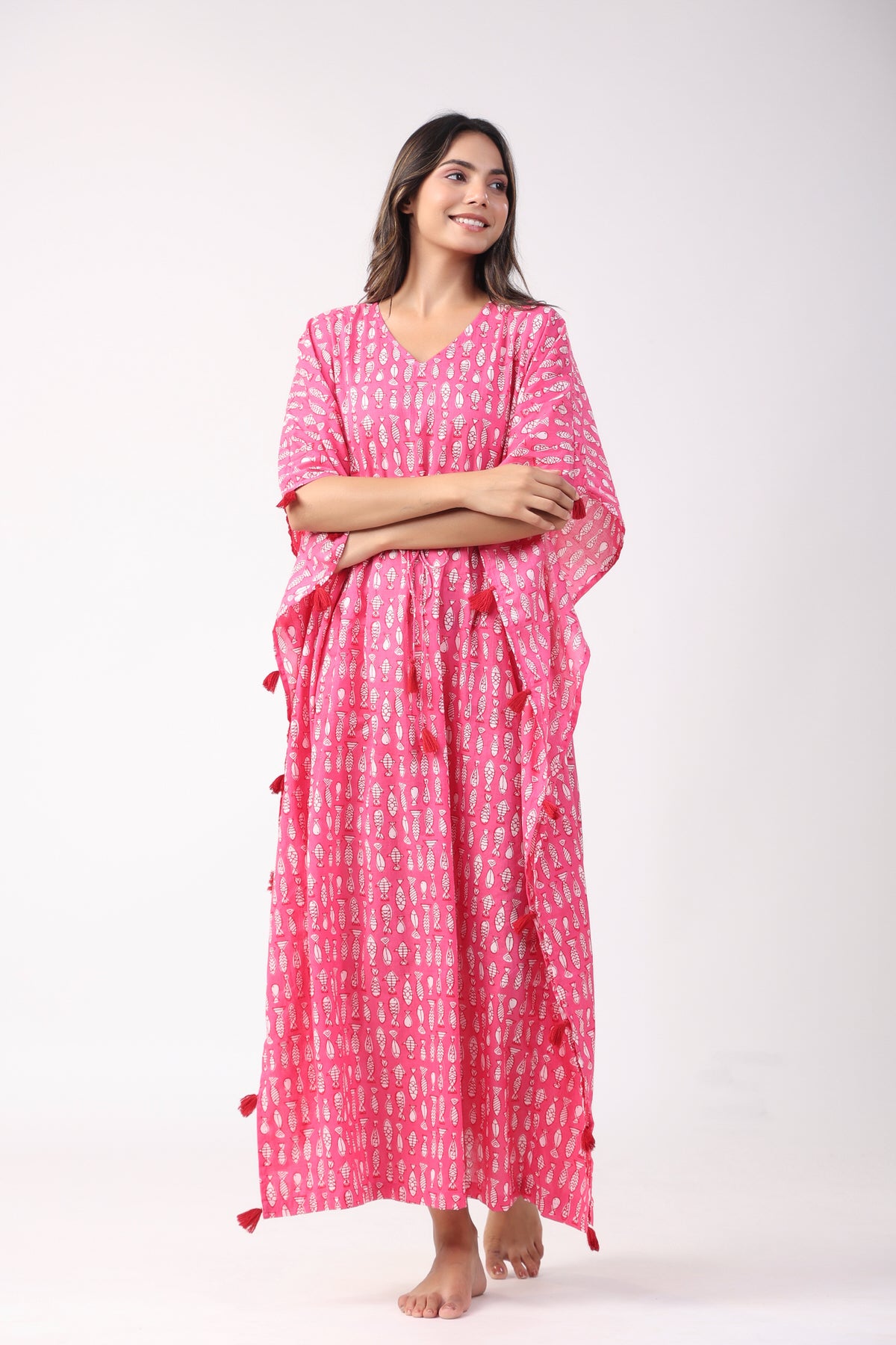 Bubblegum Fish Kaftan