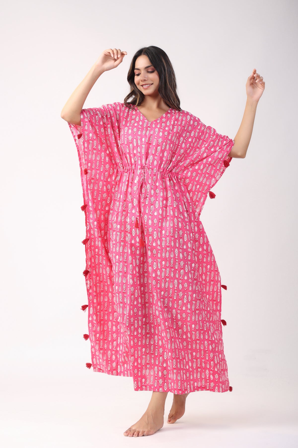 Bubblegum Fish Kaftan