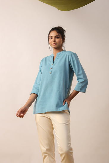 Buy Beige Shirts, Tops & Tunic for Women by Kimayra Online  Cotton tops  designs, Trendy fashion tops, Cotton short tops
