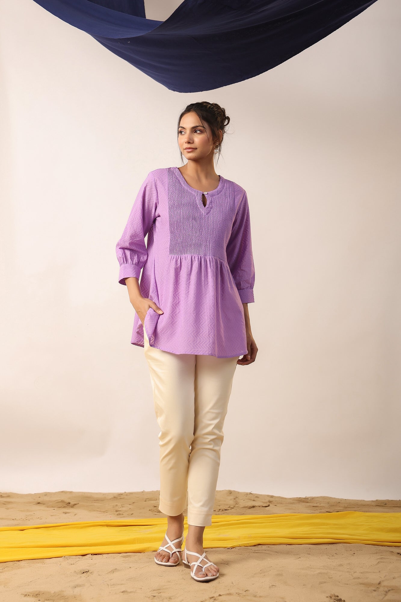 Opal Purple Cotton Top