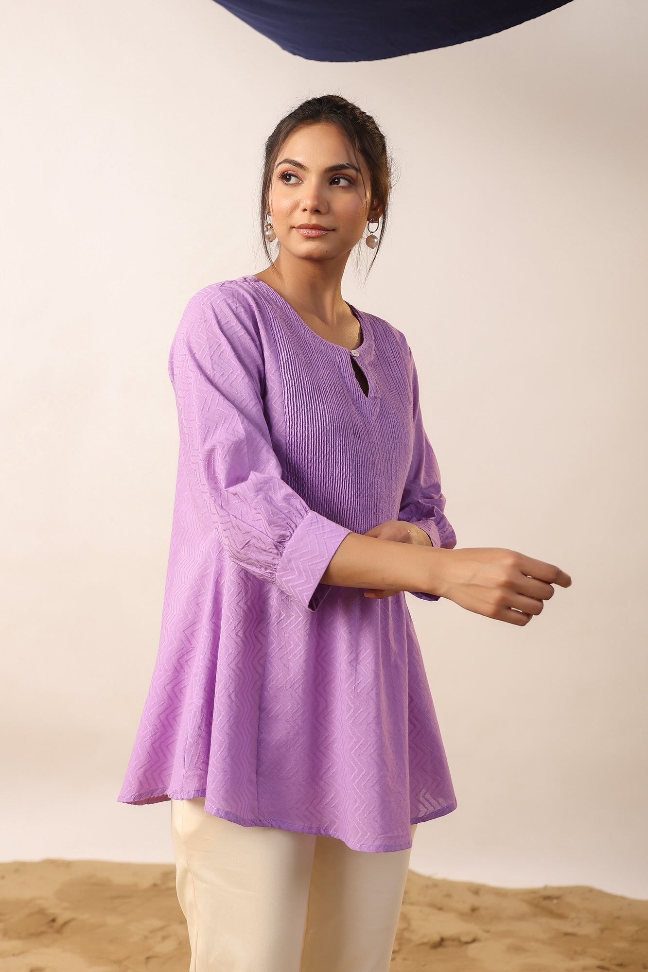 Opal Purple Cotton Top