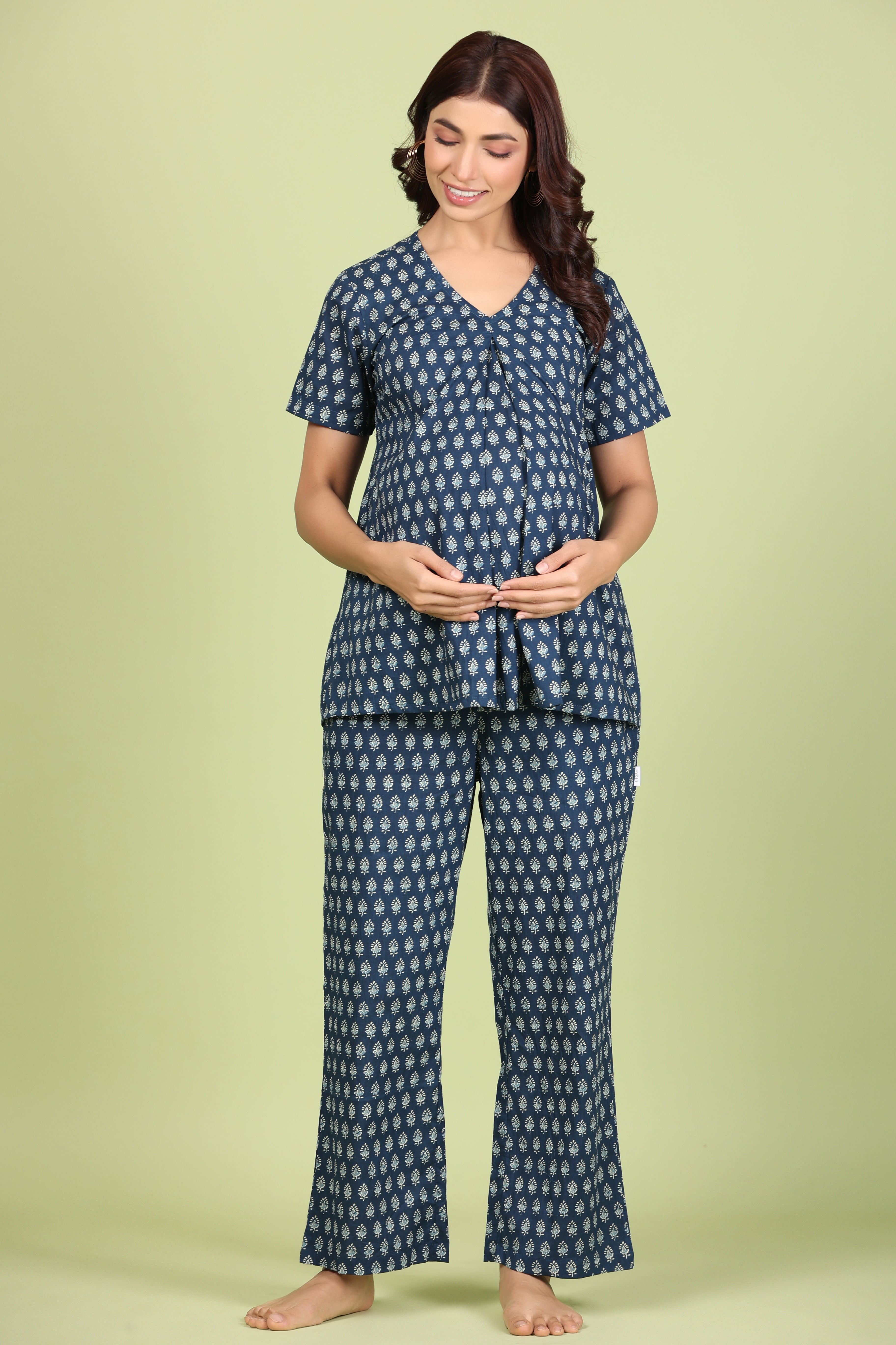 Pure Cotton Comfortable Maternity Wear for Women Suitable for Feeding