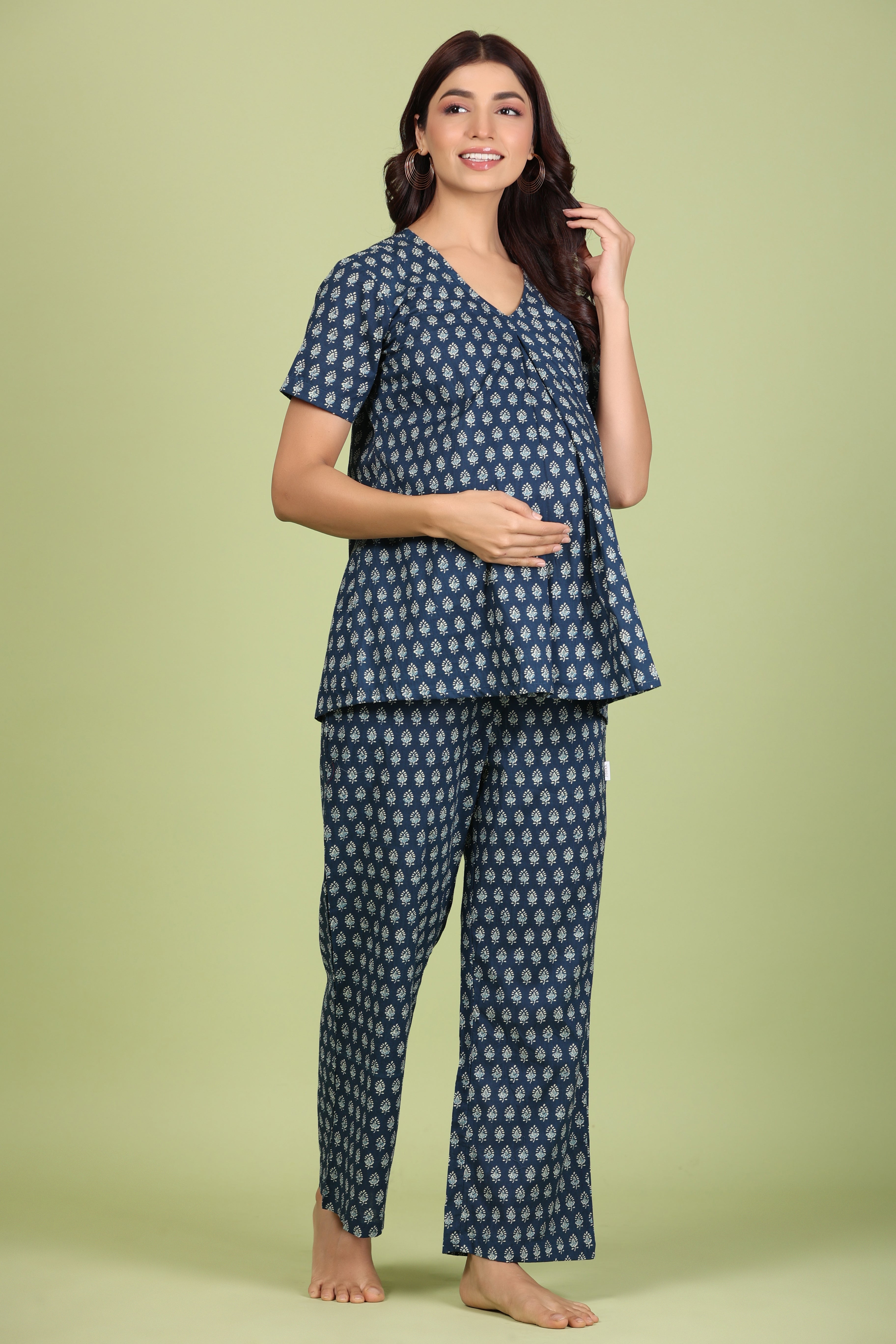 Pure Cotton Comfortable Maternity Wear for Women Suitable for Feeding