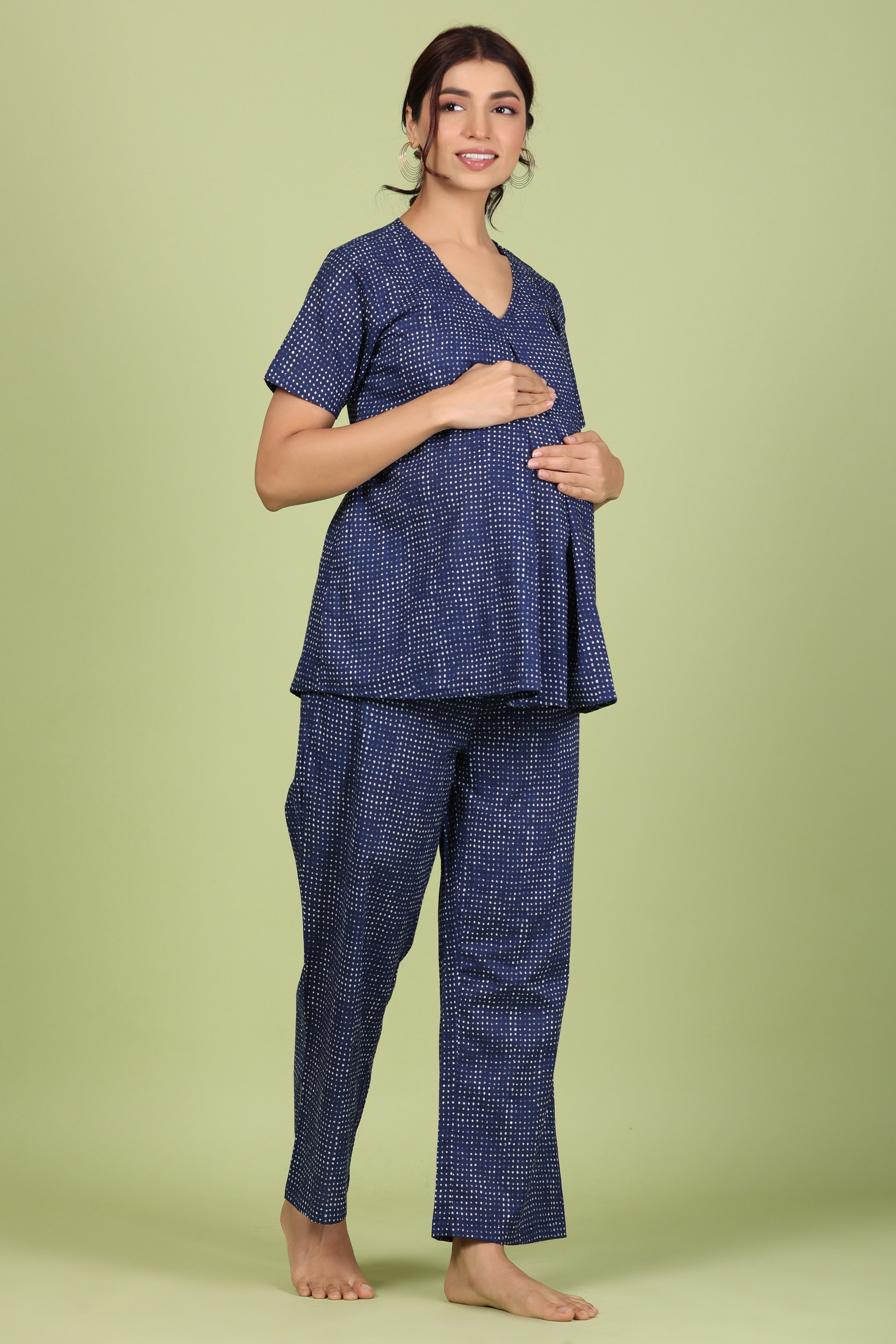 Pure Cotton Comfortable Maternity Wear for Women Suitable for Feeding