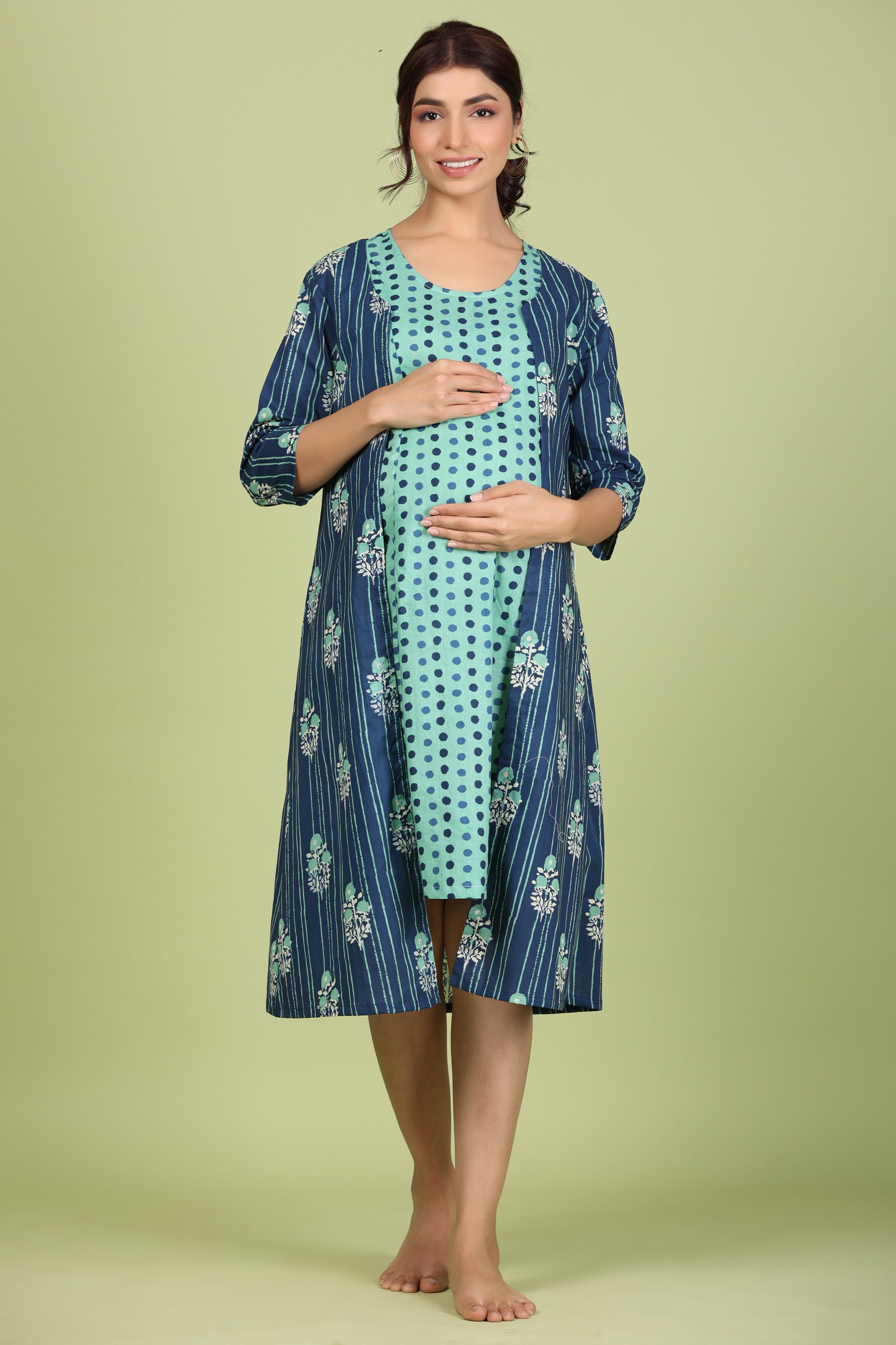 Pure Cotton Comfortable Maternity Wear for Women Suitable for Feeding