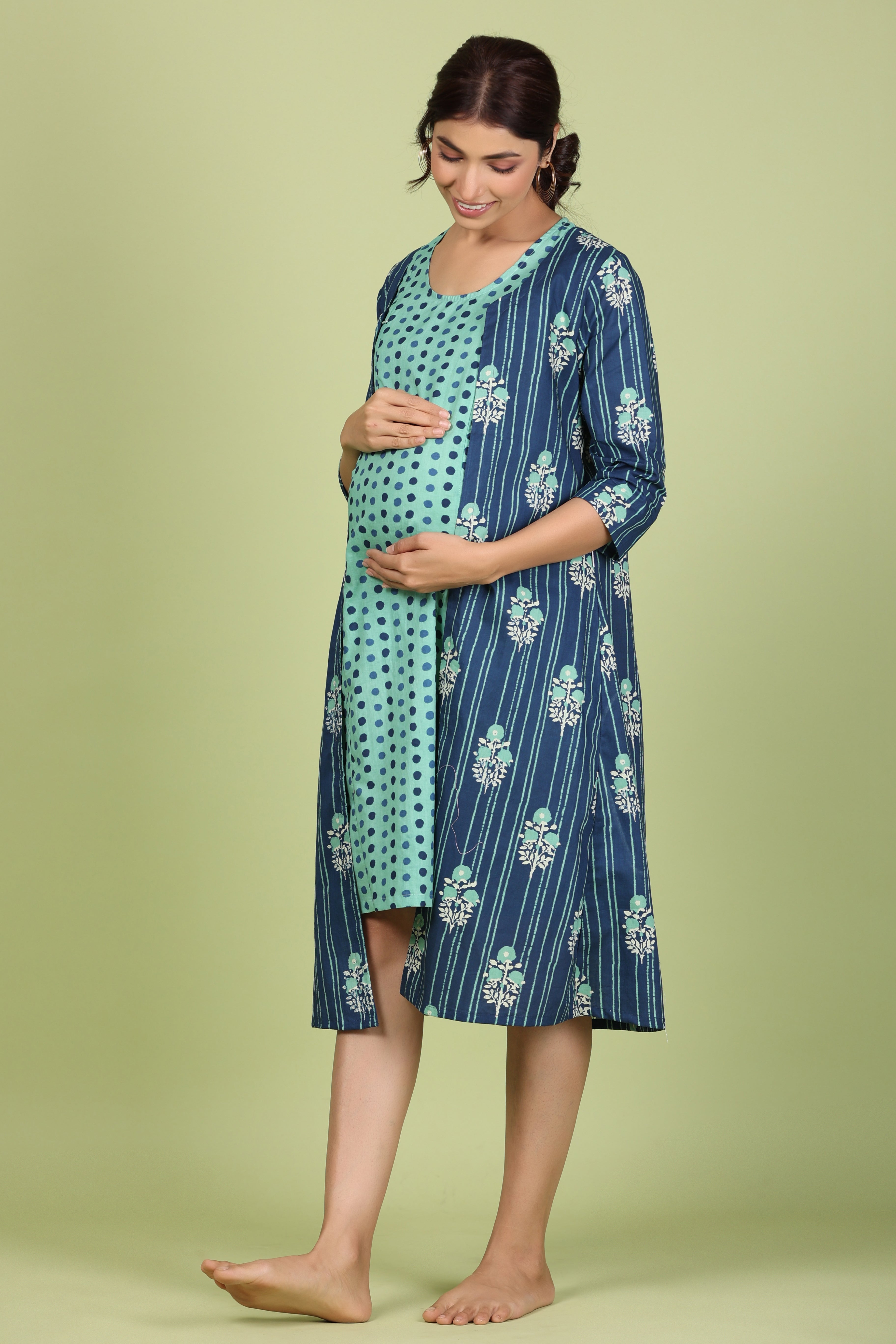 Pure Cotton Comfortable Maternity Wear for Women Suitable for Feeding