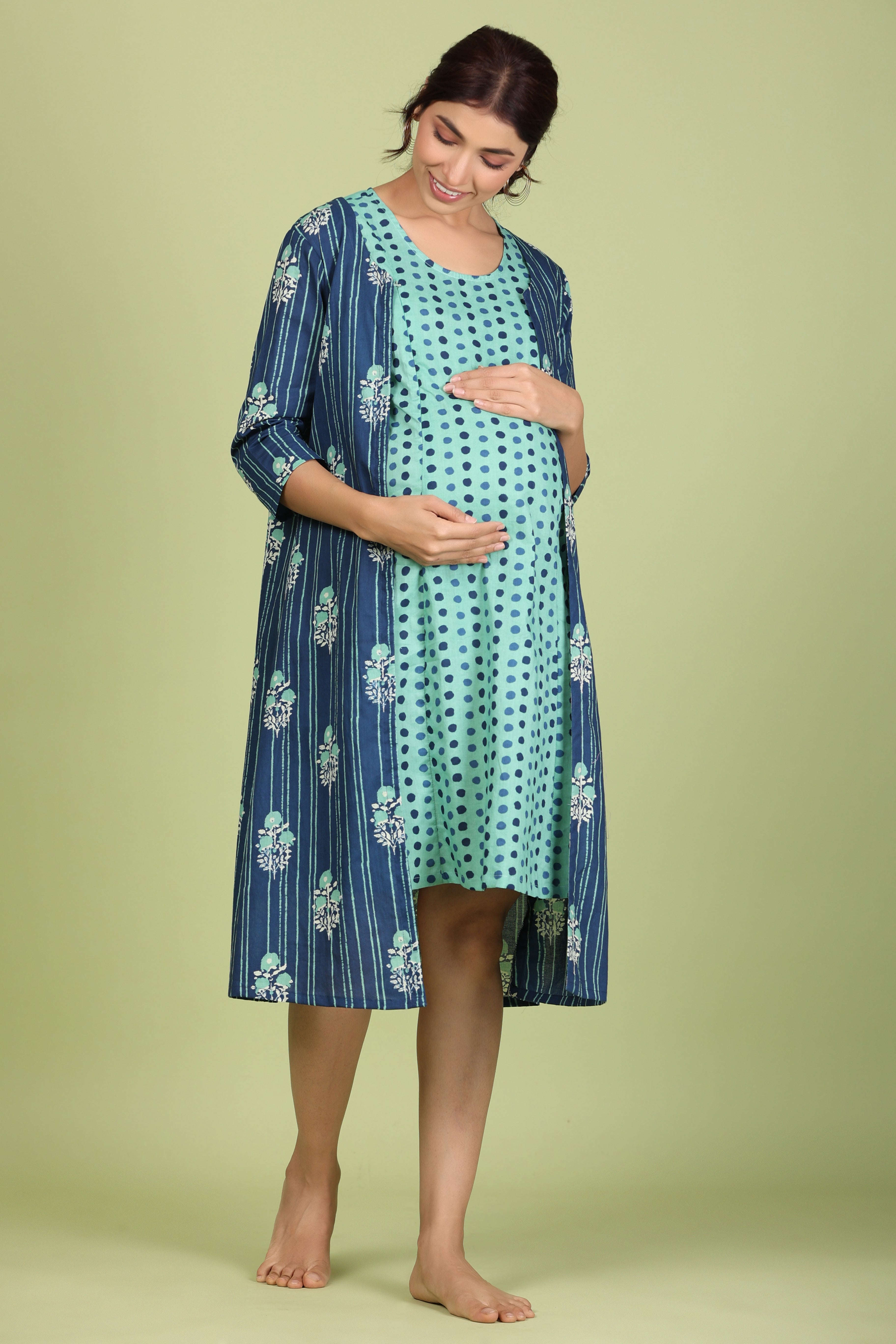 Pure Cotton Comfortable Maternity Wear for Women Suitable for Feeding