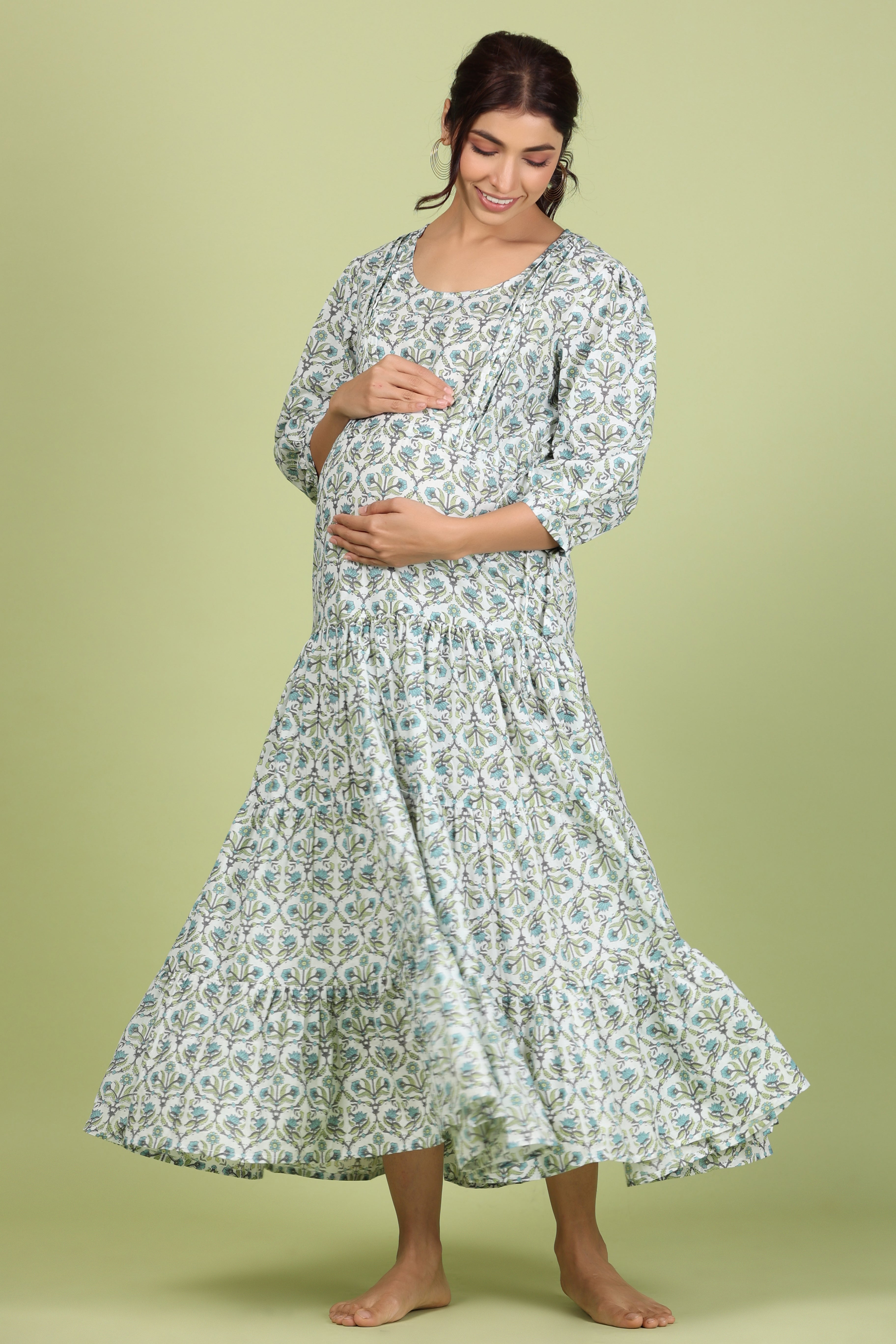 Pure Cotton Comfortable Maternity Wear for Women Suitable for Feeding