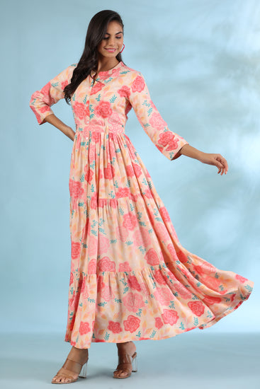 Buy 100% cotton maxi dresses online for women in India – JISORA