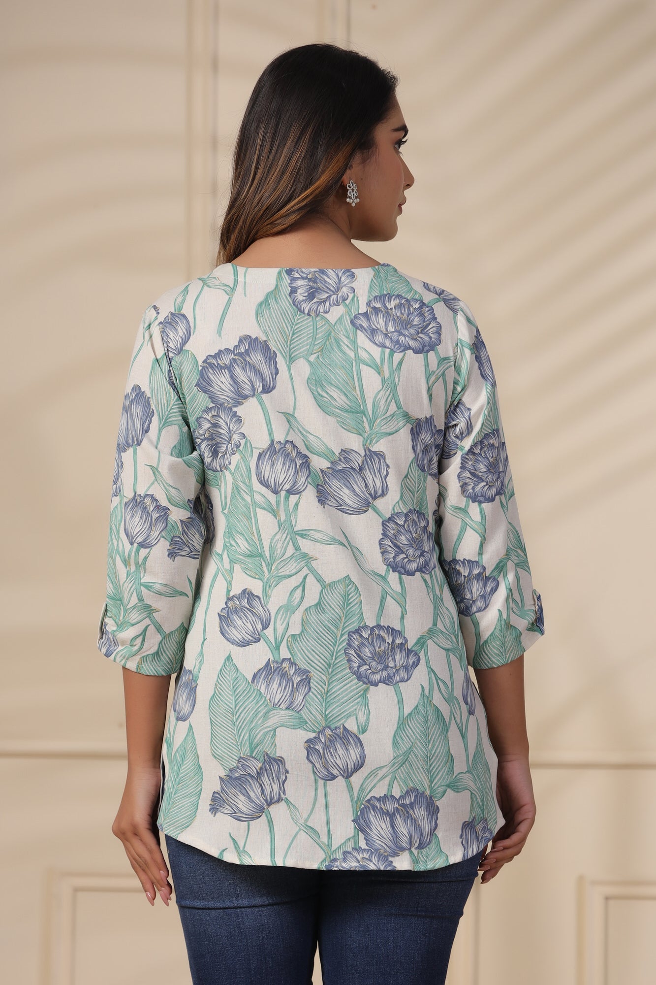 Solstice Bloom Cotton Flex Shirt