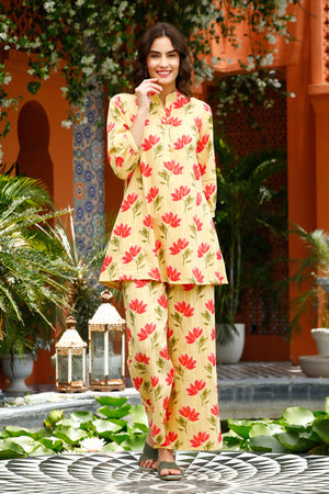 Lemonade Breeze Cotton Co-ord Set