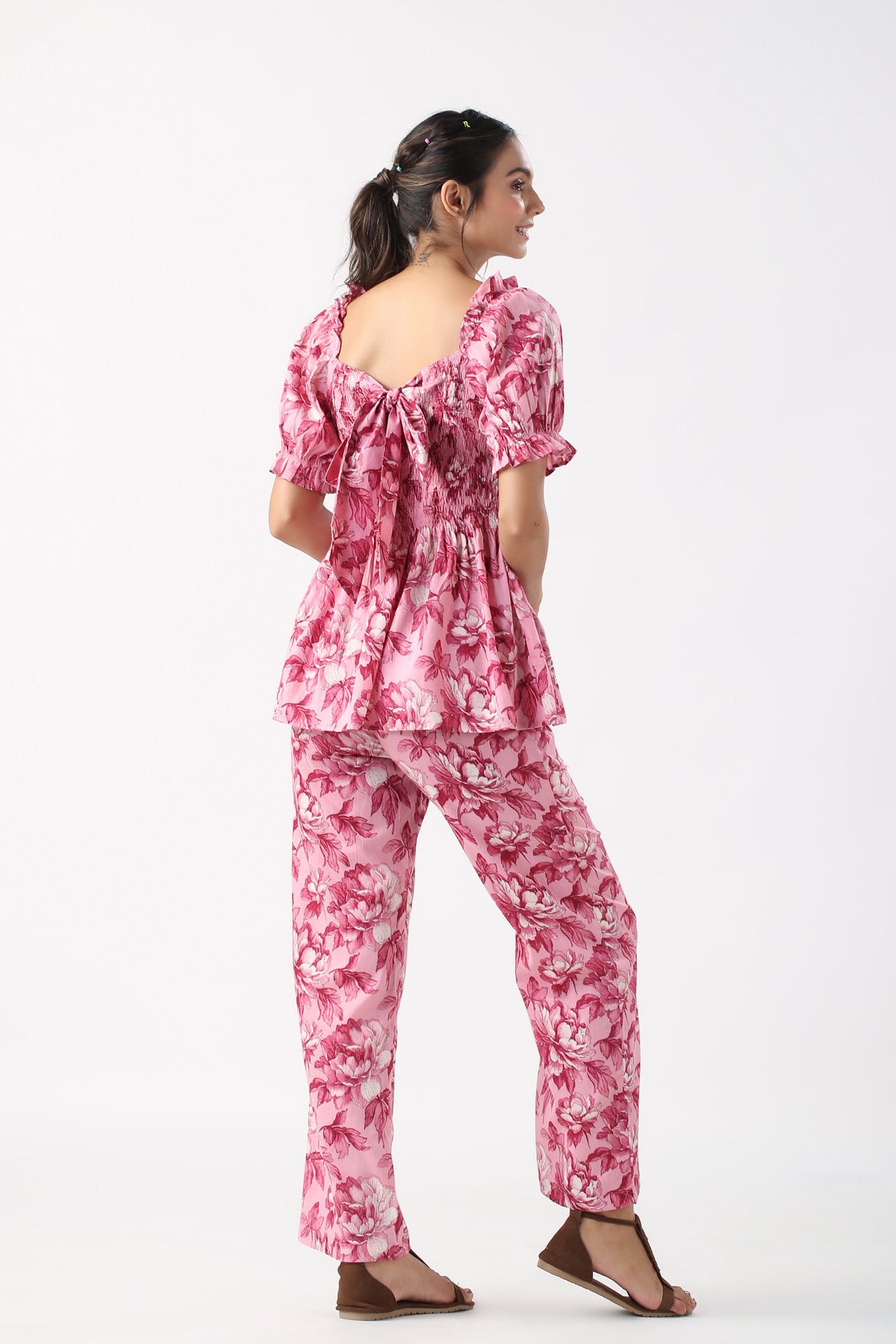 Radiant Petals Cotton Co ord set