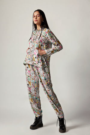 Off The Hook Muslin Silk Hoodie Set