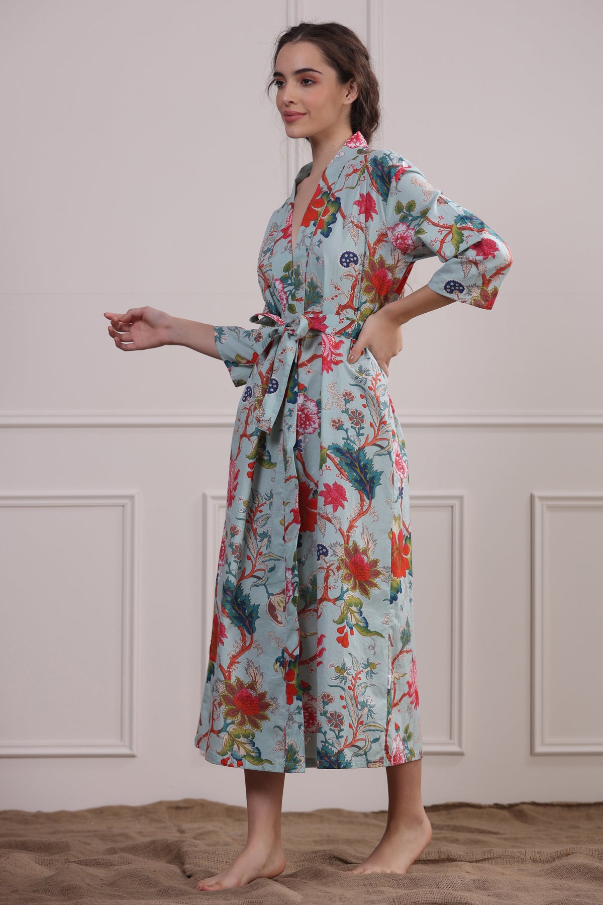 Florian Blue Robe Dress